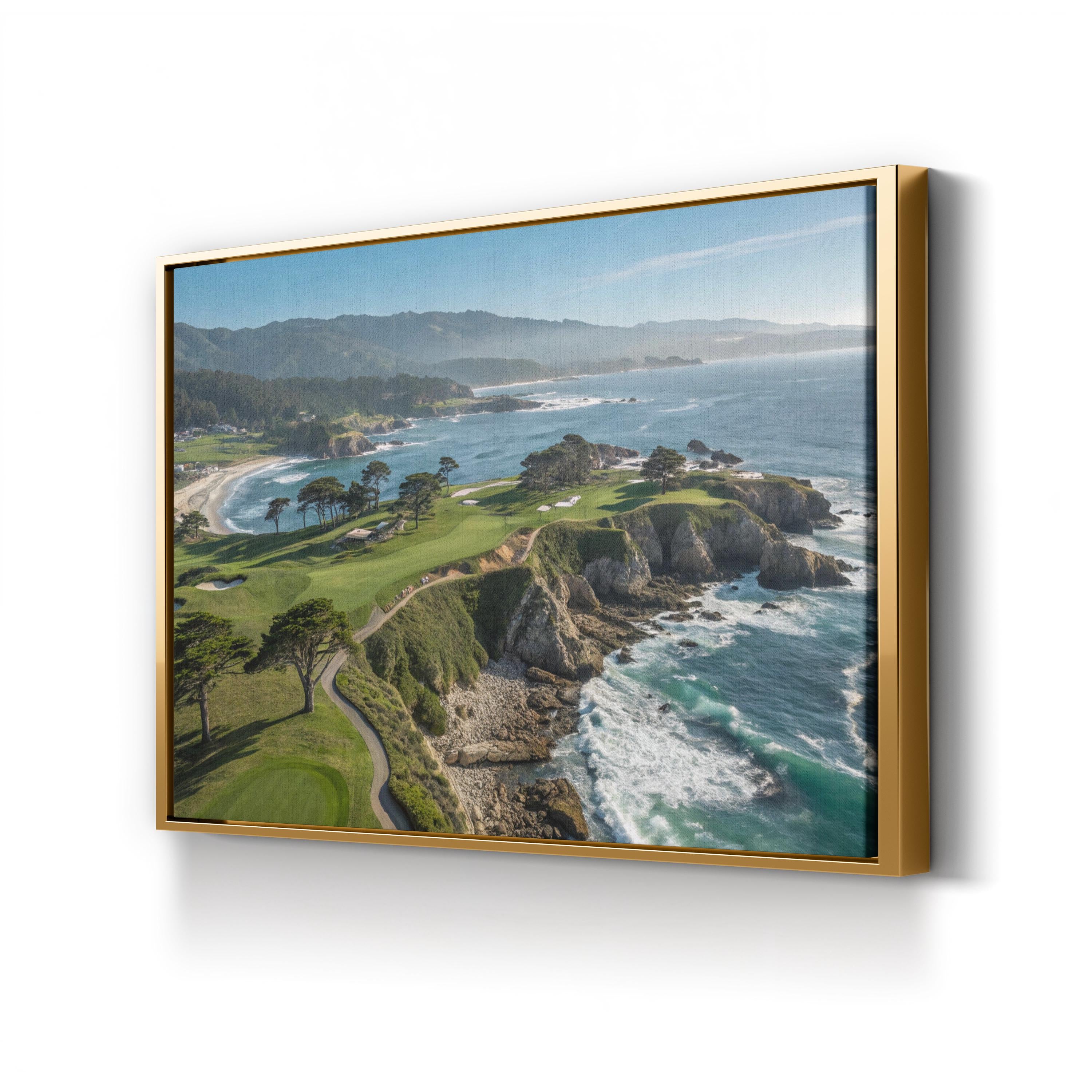 Cypress Point, Pebble Beach California — Five-Piece Coastal Landscape Canvas Wall Art