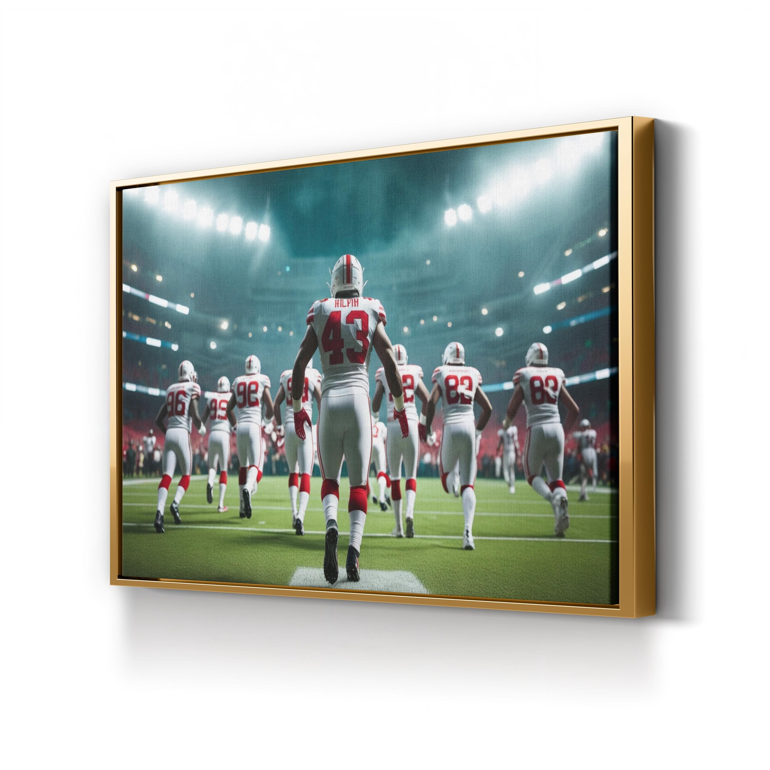 Football Game Day Stadium – Vintage Photography Wall Art | Sports Canvas Print