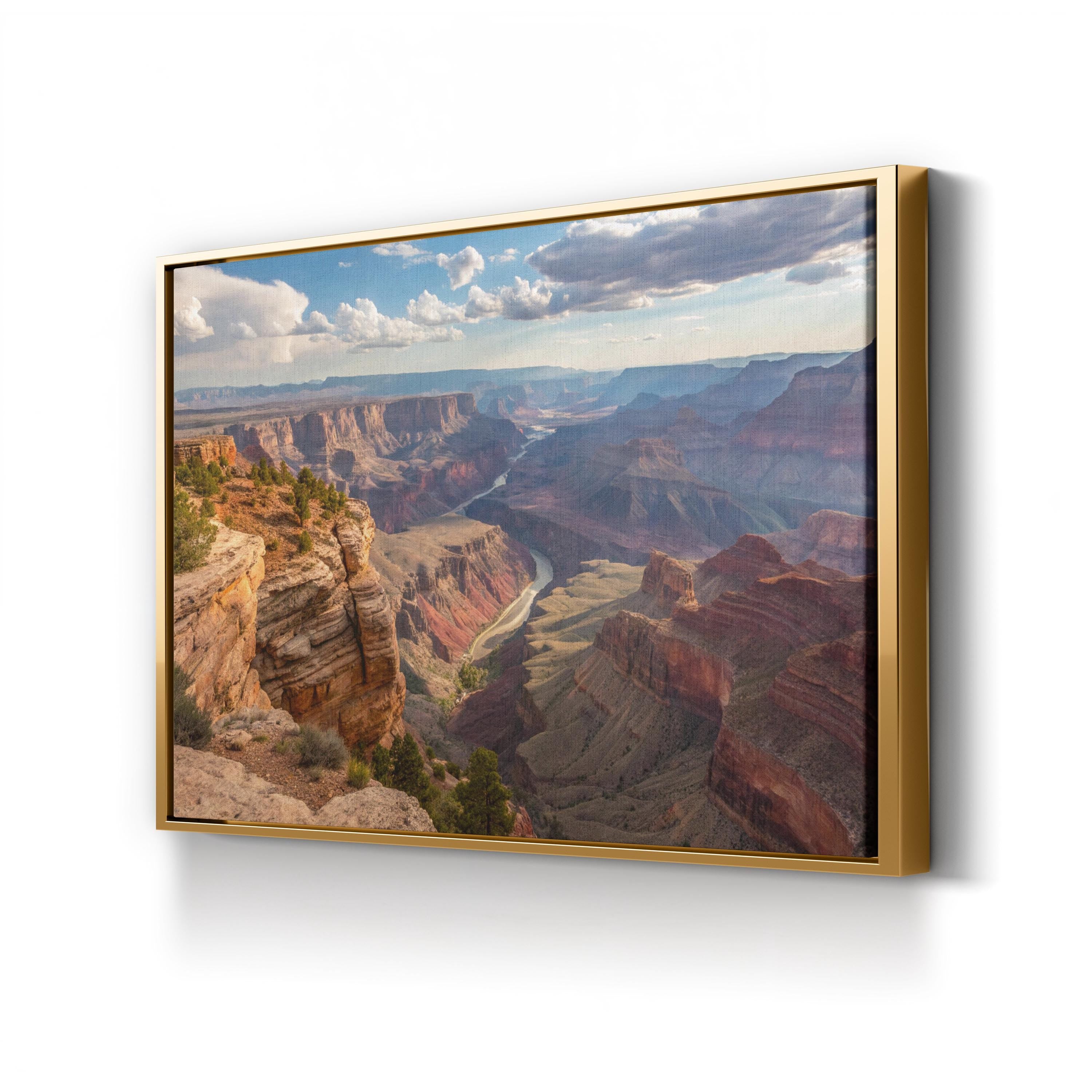 Grand Canyon Vista – Vintage Photography Wall Art | Desert Landscape Canvas Print