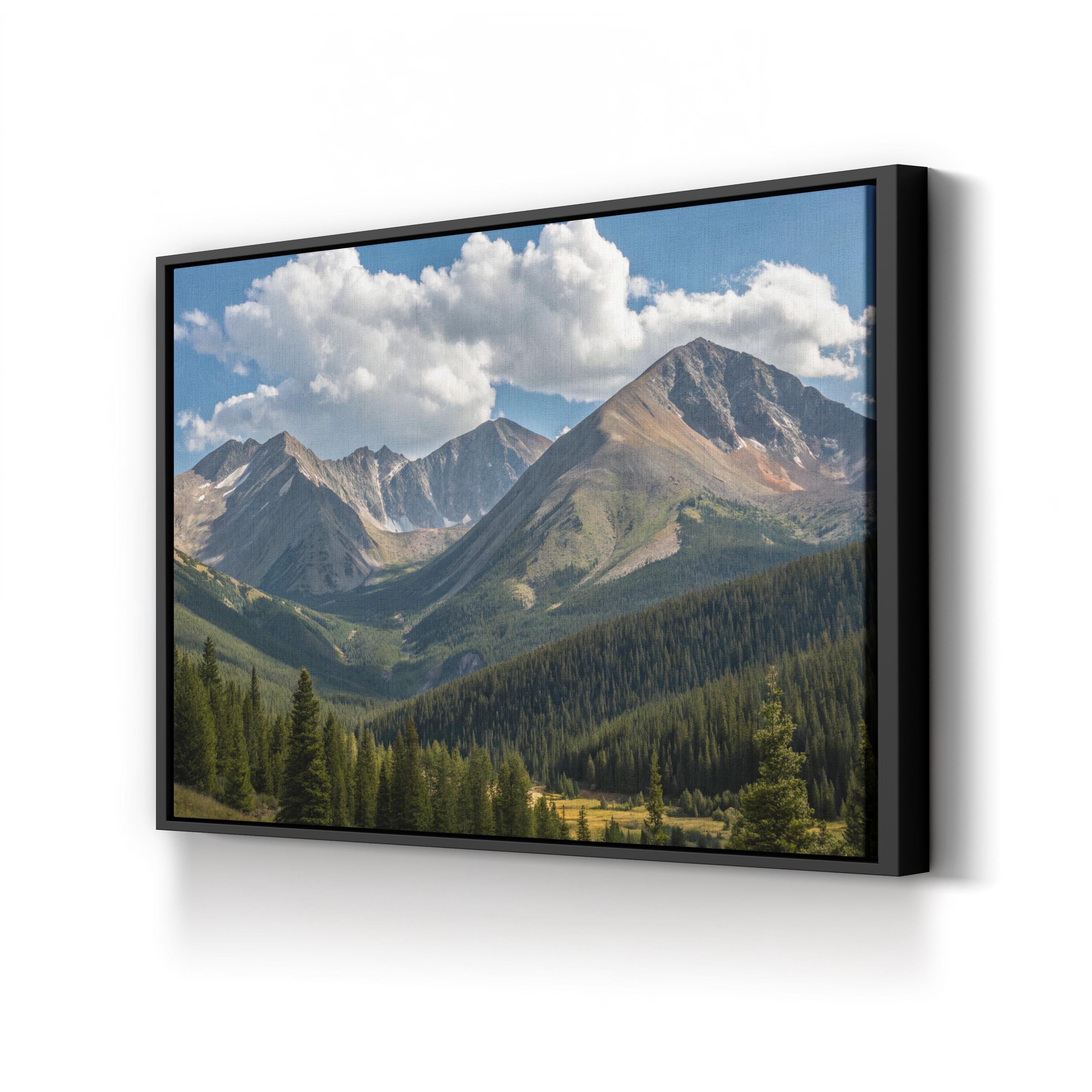 Grays and Torreys Peaks – Vintage Photography Wall Art | Colorado Mountain Canvas Print