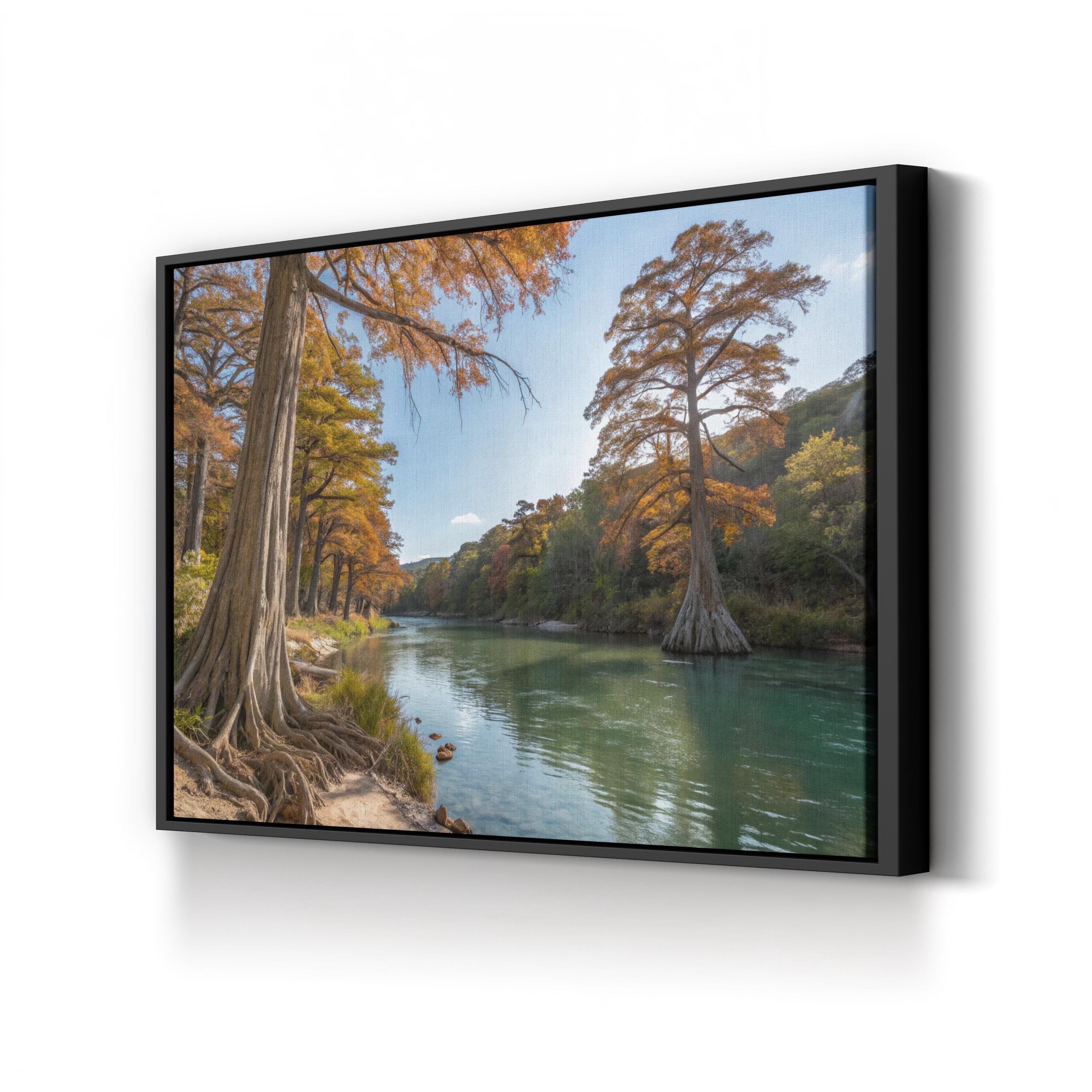 Guadalupe River Canvas Print – Texas Landscape Wall Art