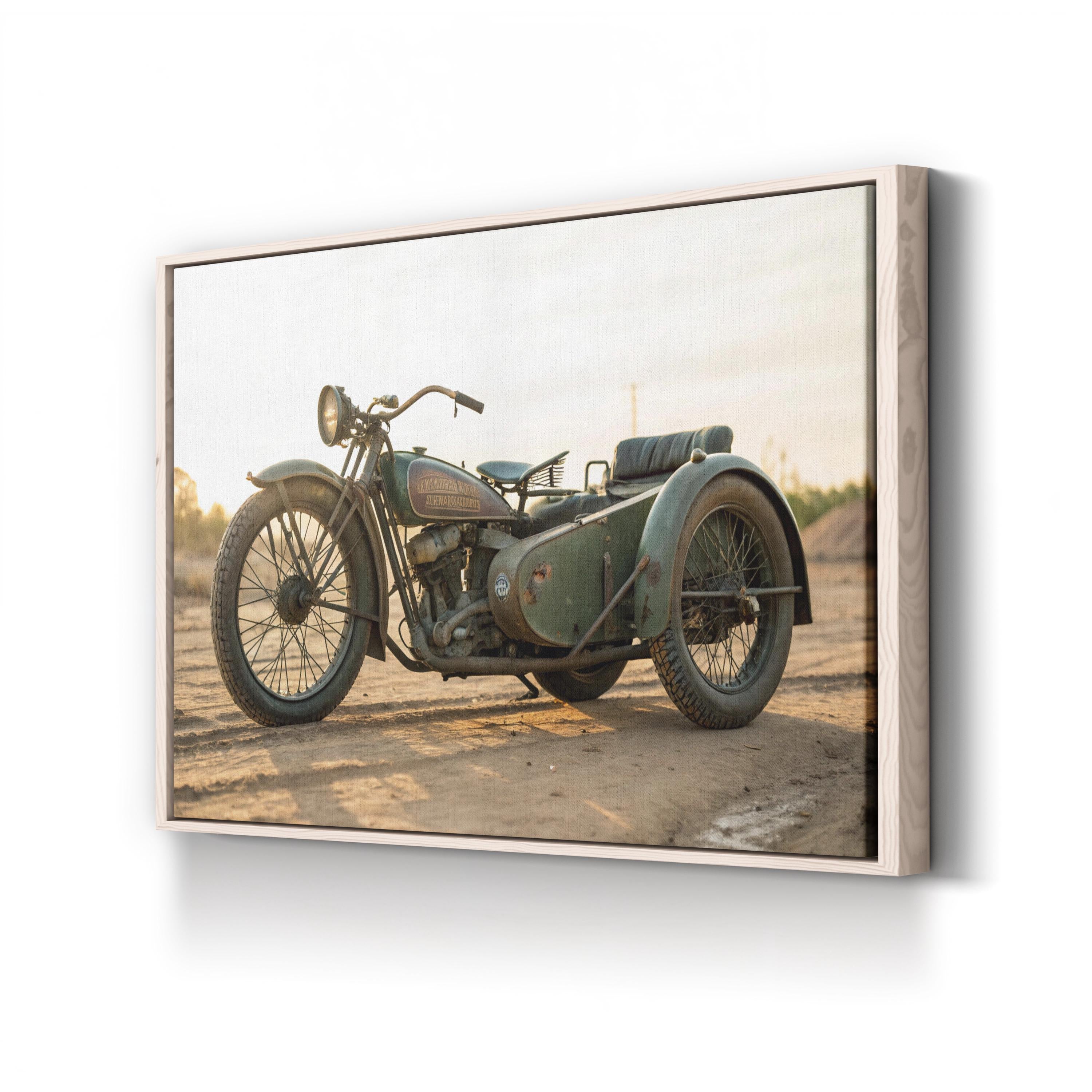 1919 Harley-Davidson Motorcycle Wall Art — Vintage Early 20th Century Motorcycling Print