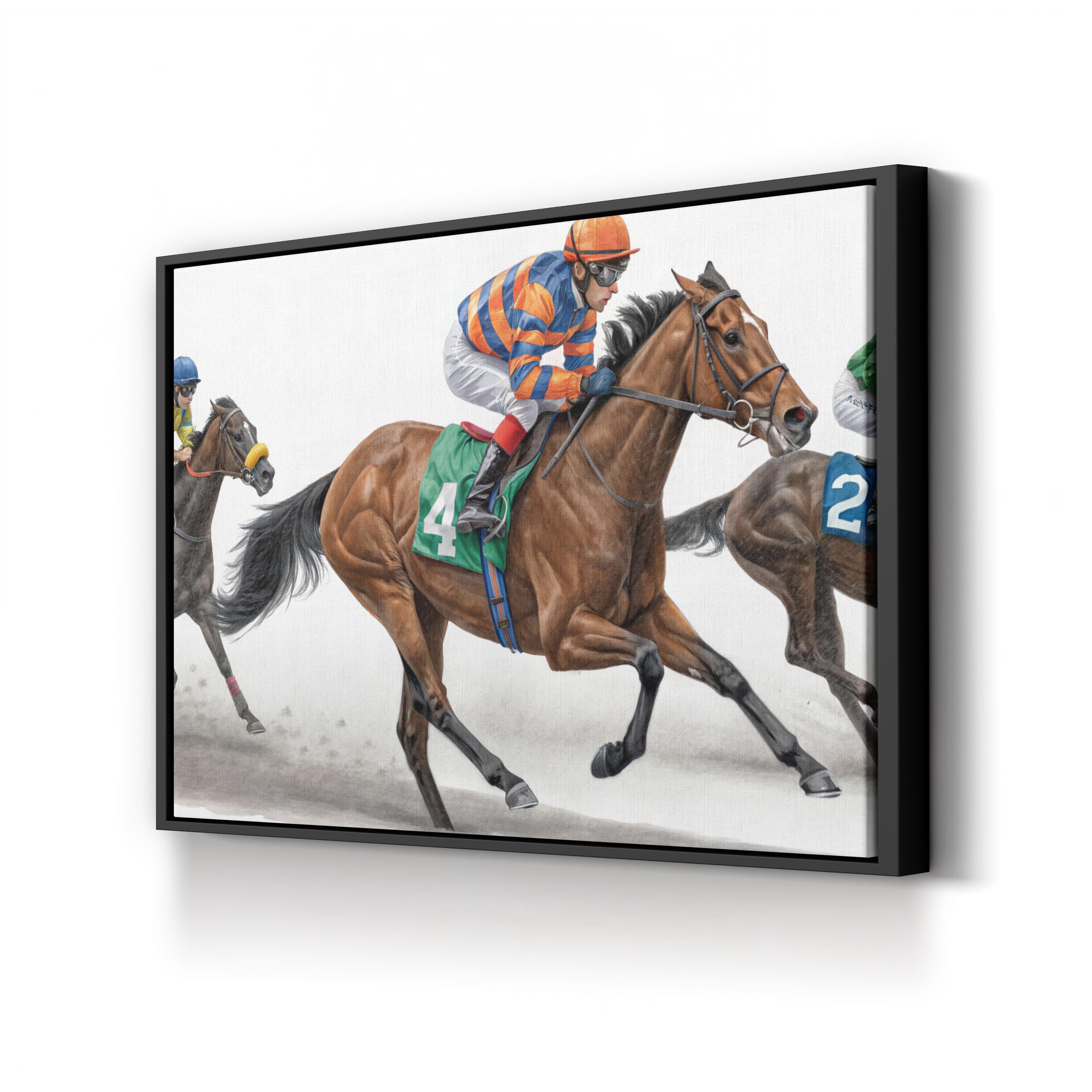 Horse Racing Canvas – Equestrian Sports Wall Art