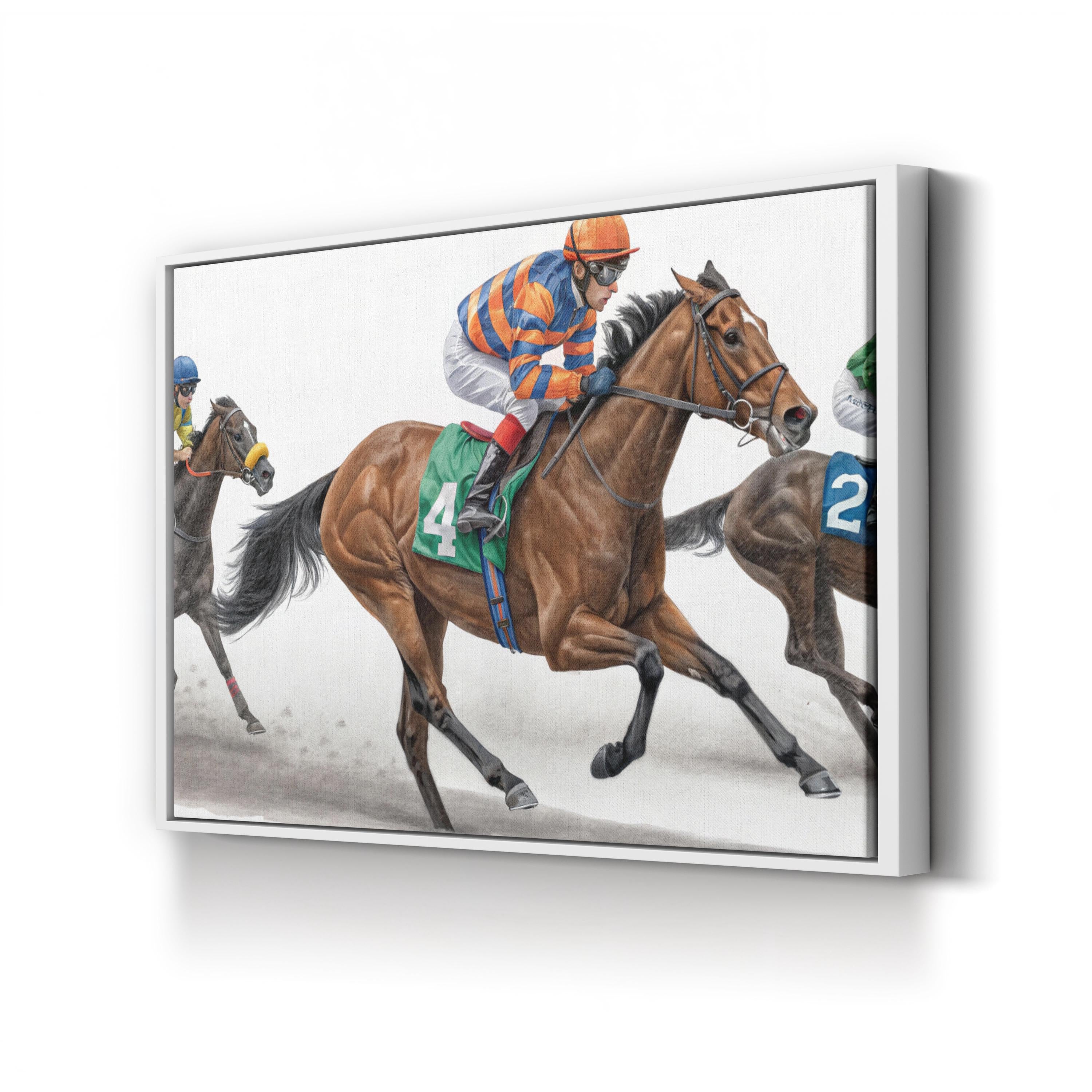 Horse Racing Canvas – Equestrian Sports Wall Art