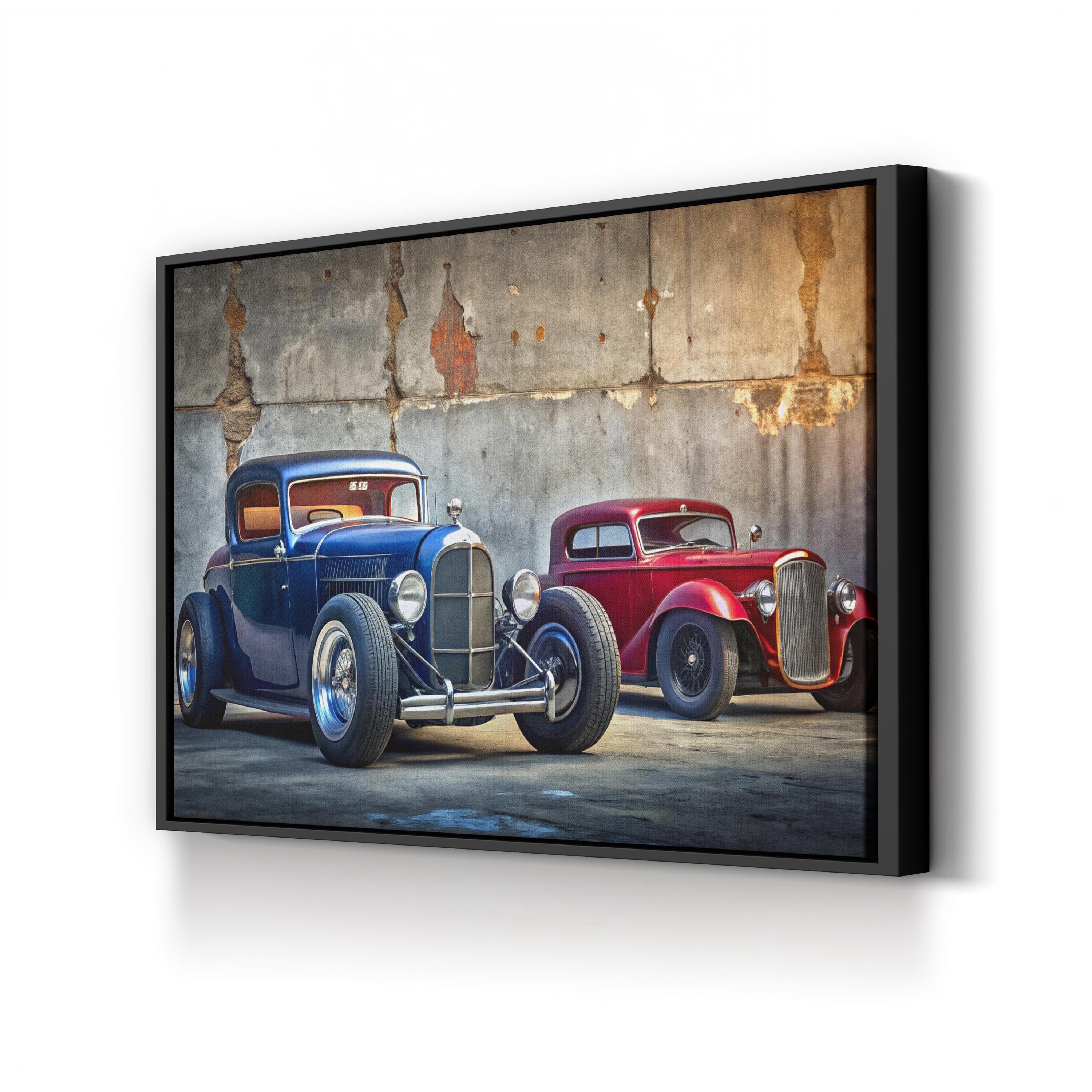 Vintage Hot Rods – Vintage Photography Wall Art | Classic Car Canvas Print