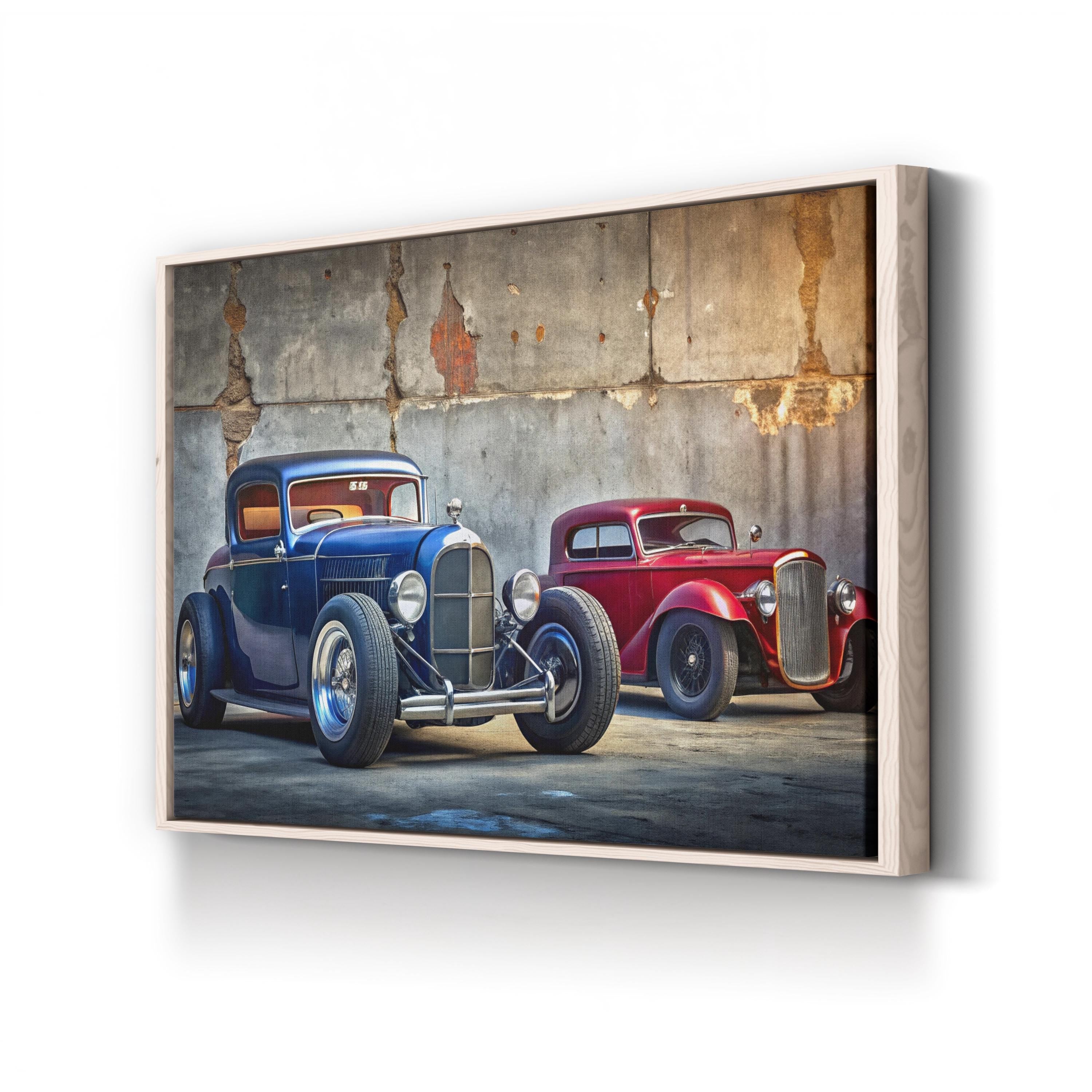 Vintage Hot Rods – Vintage Photography Wall Art | Classic Car Canvas Print