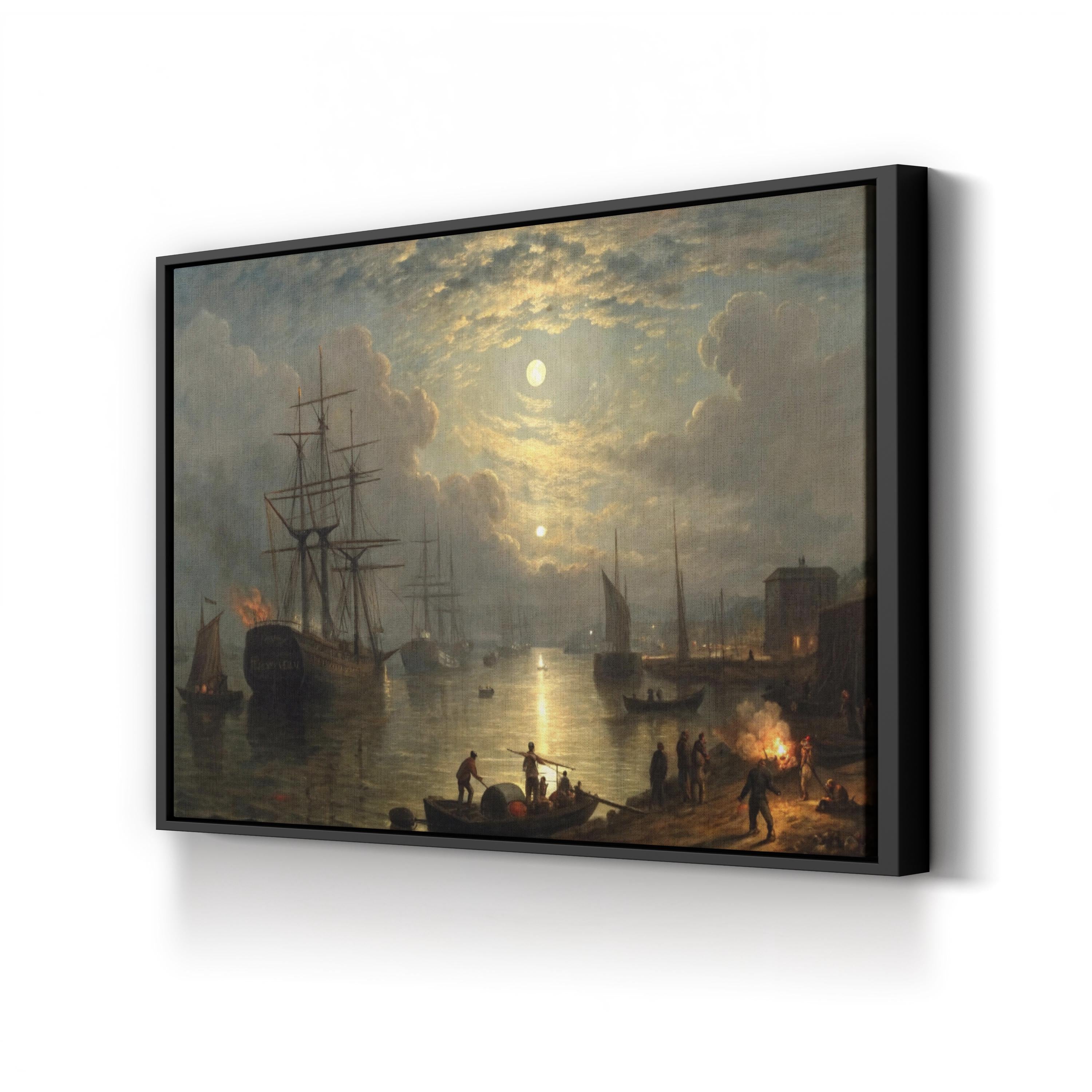Keelmen Heaving Coals Canvas Print: Vintage Nautical Maritime Wall Art
