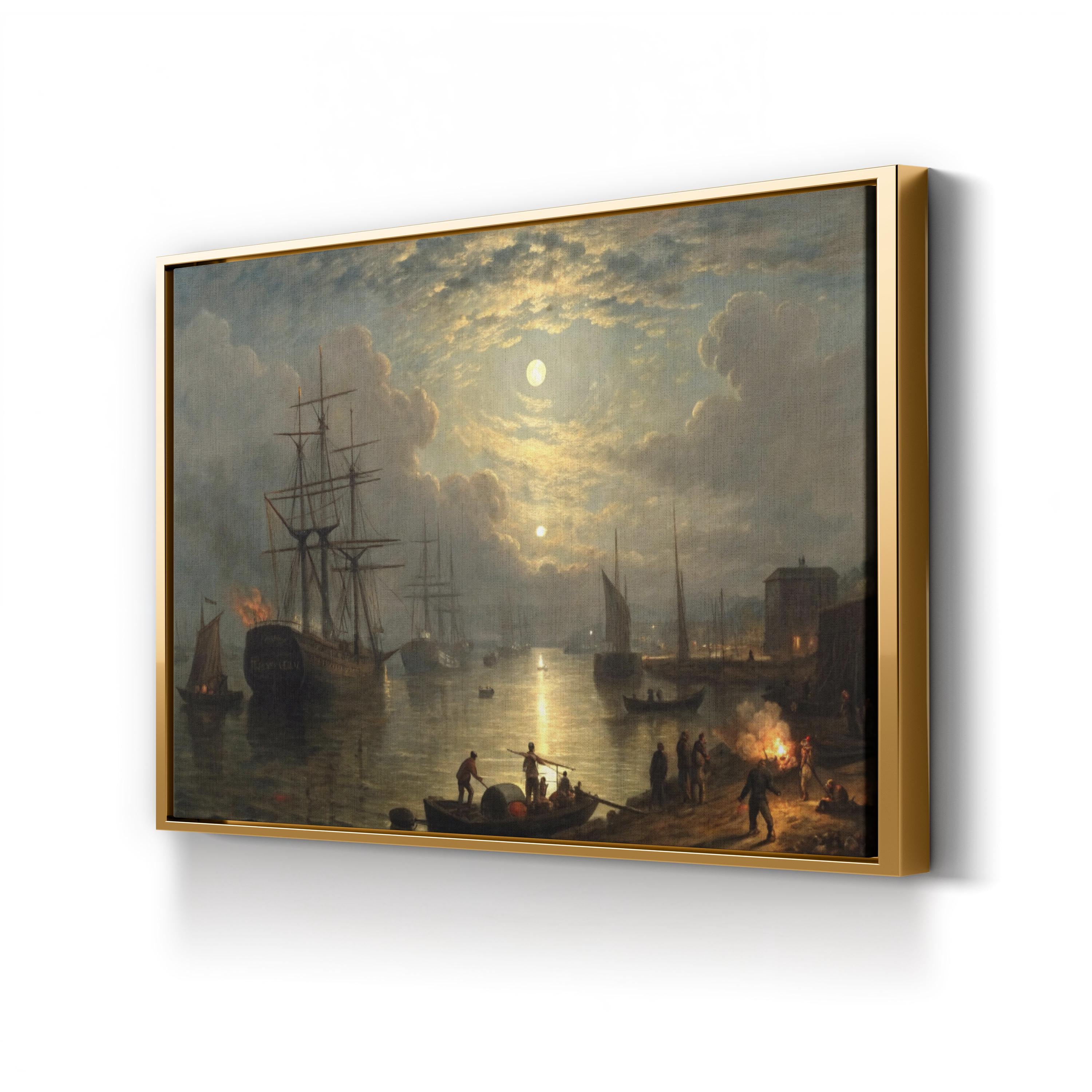 Keelmen Heaving Coals Canvas Print: Vintage Nautical Maritime Wall Art