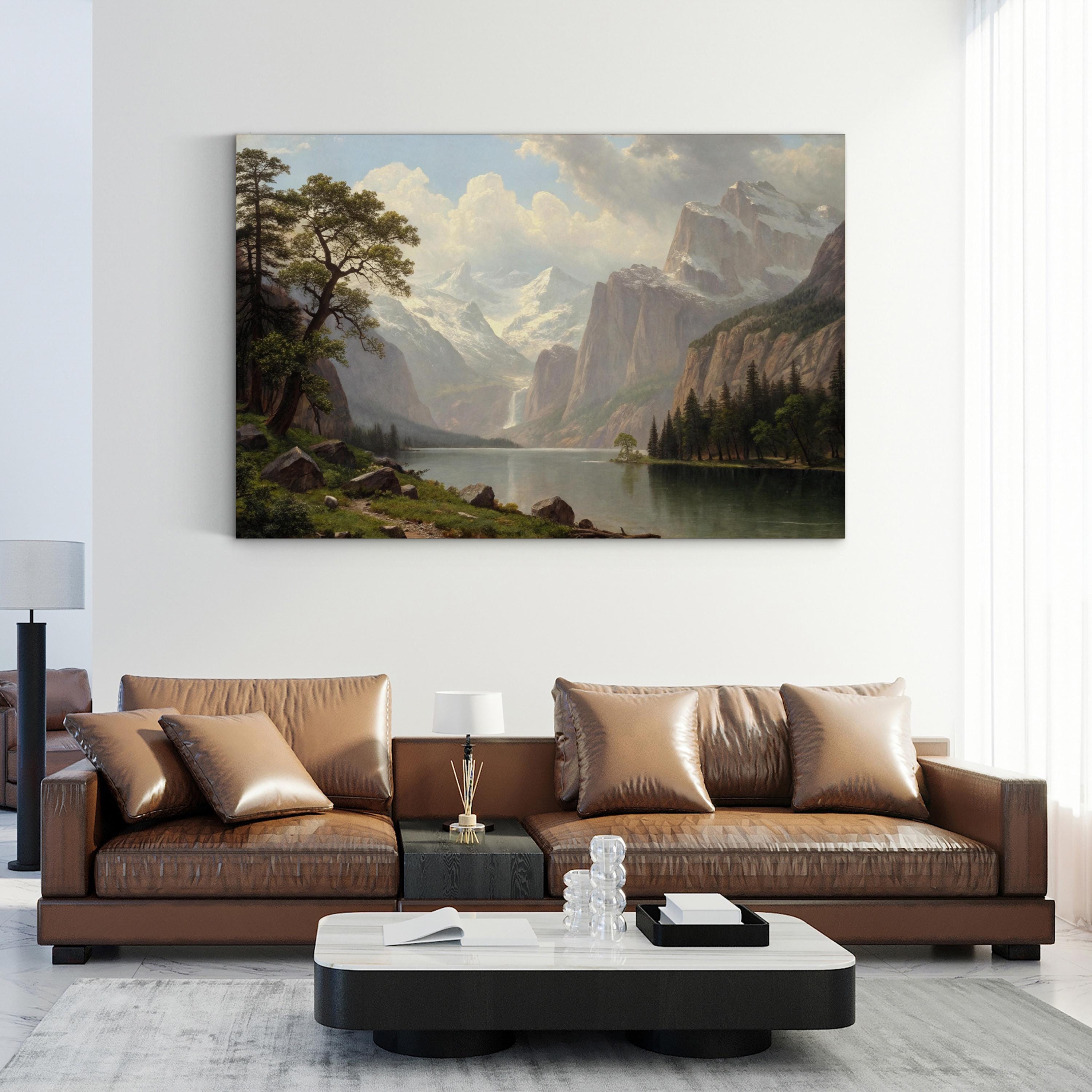 Lake Tahoe, Sierra Nevada, California & Nevada, USA Wall Art — Mountain Alpine Landscape Canvas Print