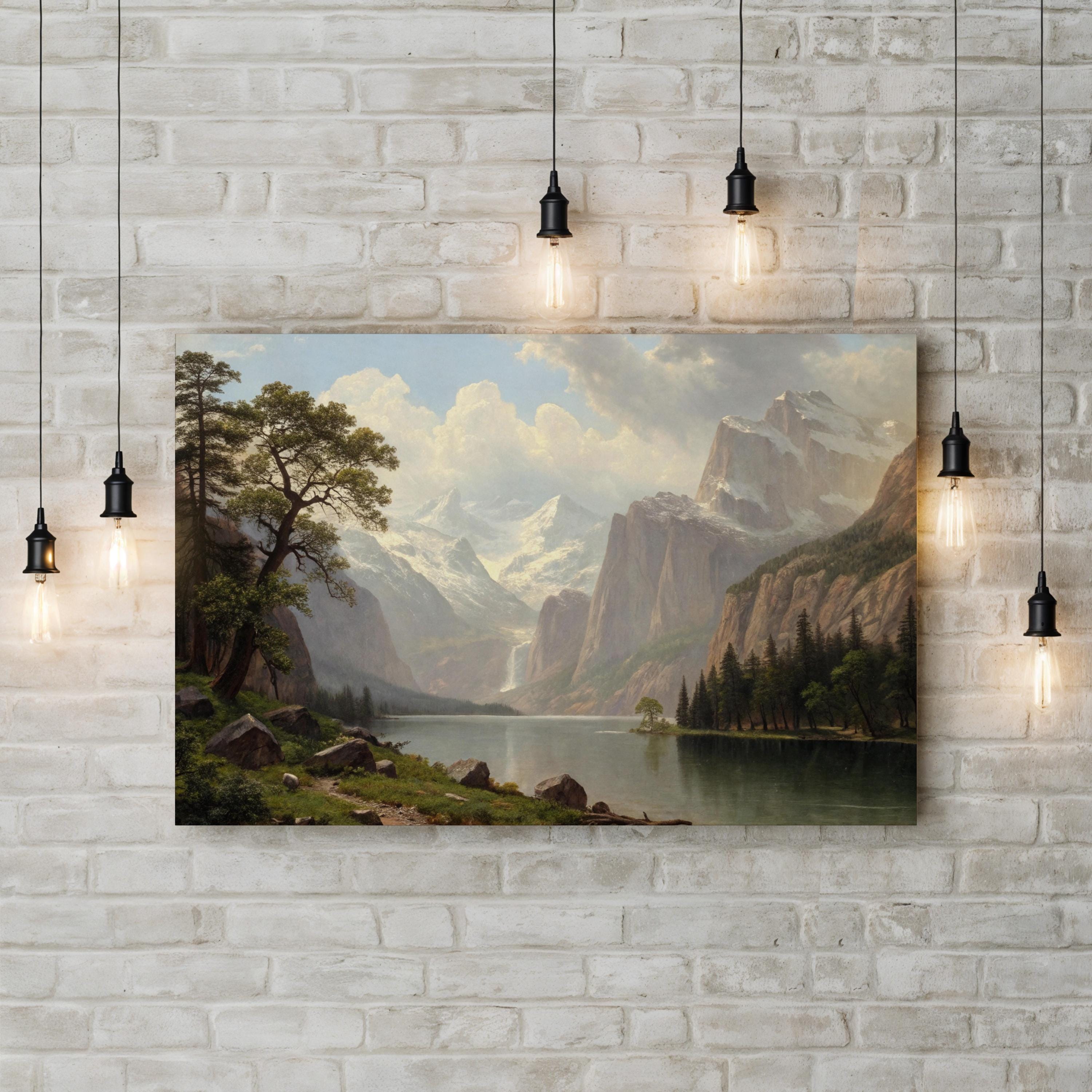 Lake Tahoe, Sierra Nevada, California & Nevada, USA Wall Art — Mountain Alpine Landscape Canvas Print