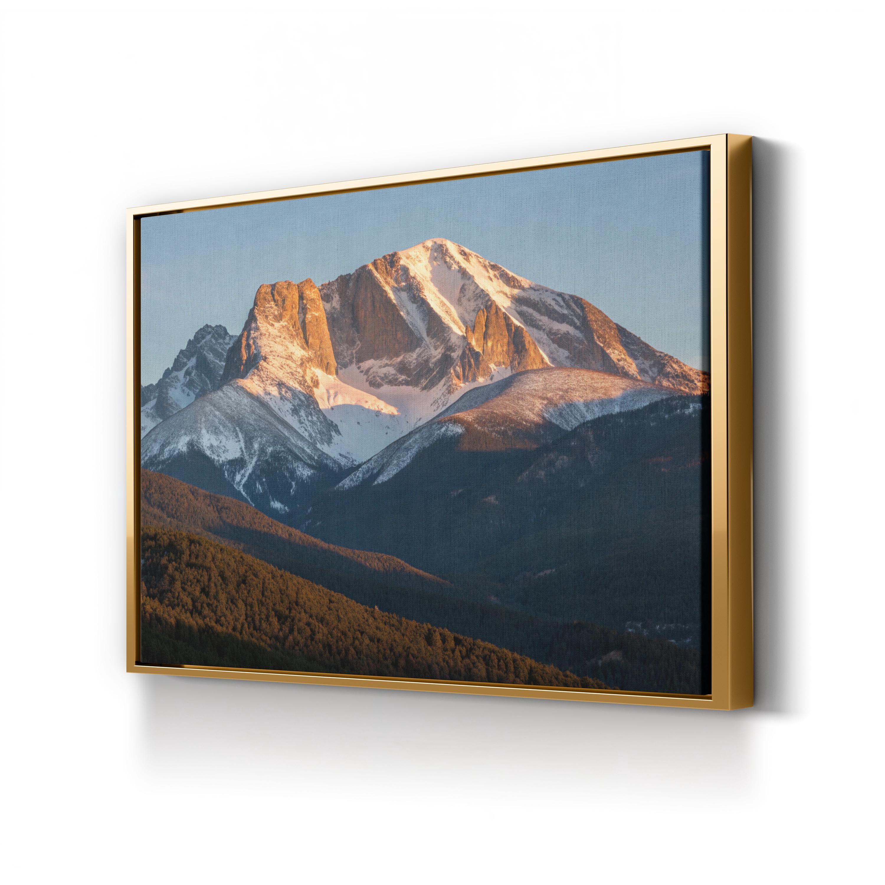 Longs Peak Sunrise – Vintage Photography Wall Art | Rocky Mountain Canvas Print