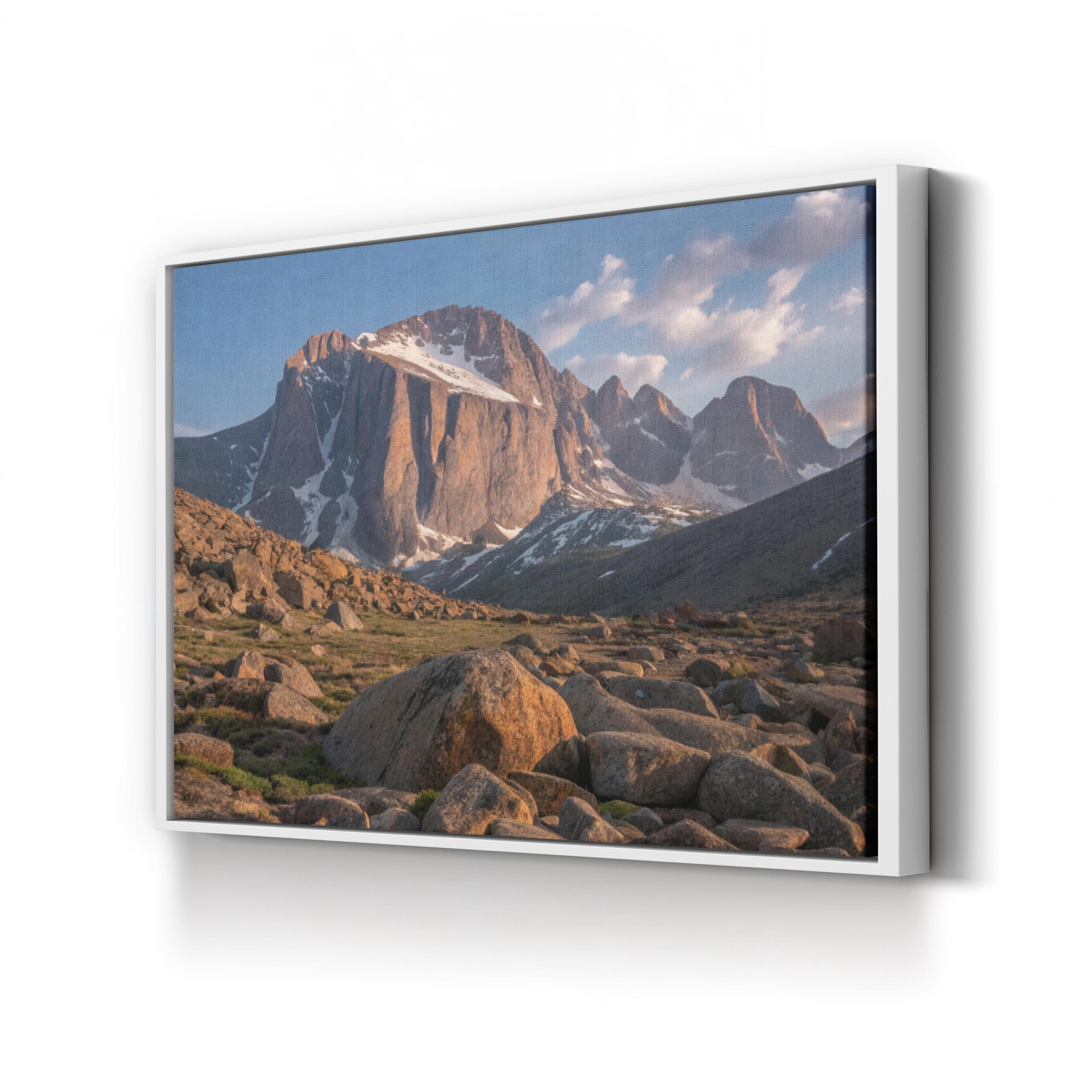 Longs Peak Boulder Field – Vintage Photography Wall Art | Rocky Mountain Canvas Print