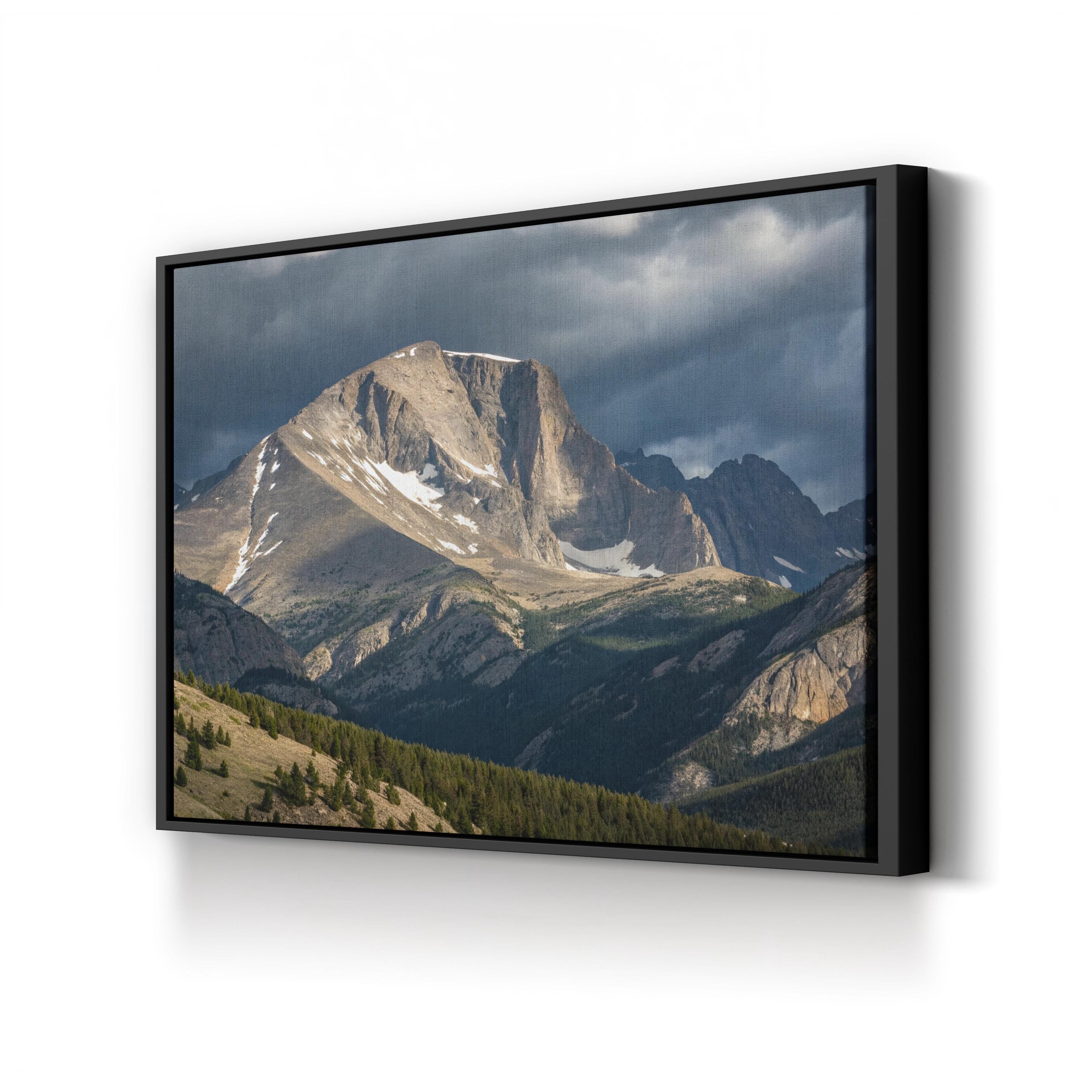 Longs Peak Alpine Light – Vintage Photography Wall Art | Rocky Mountain Canvas Print