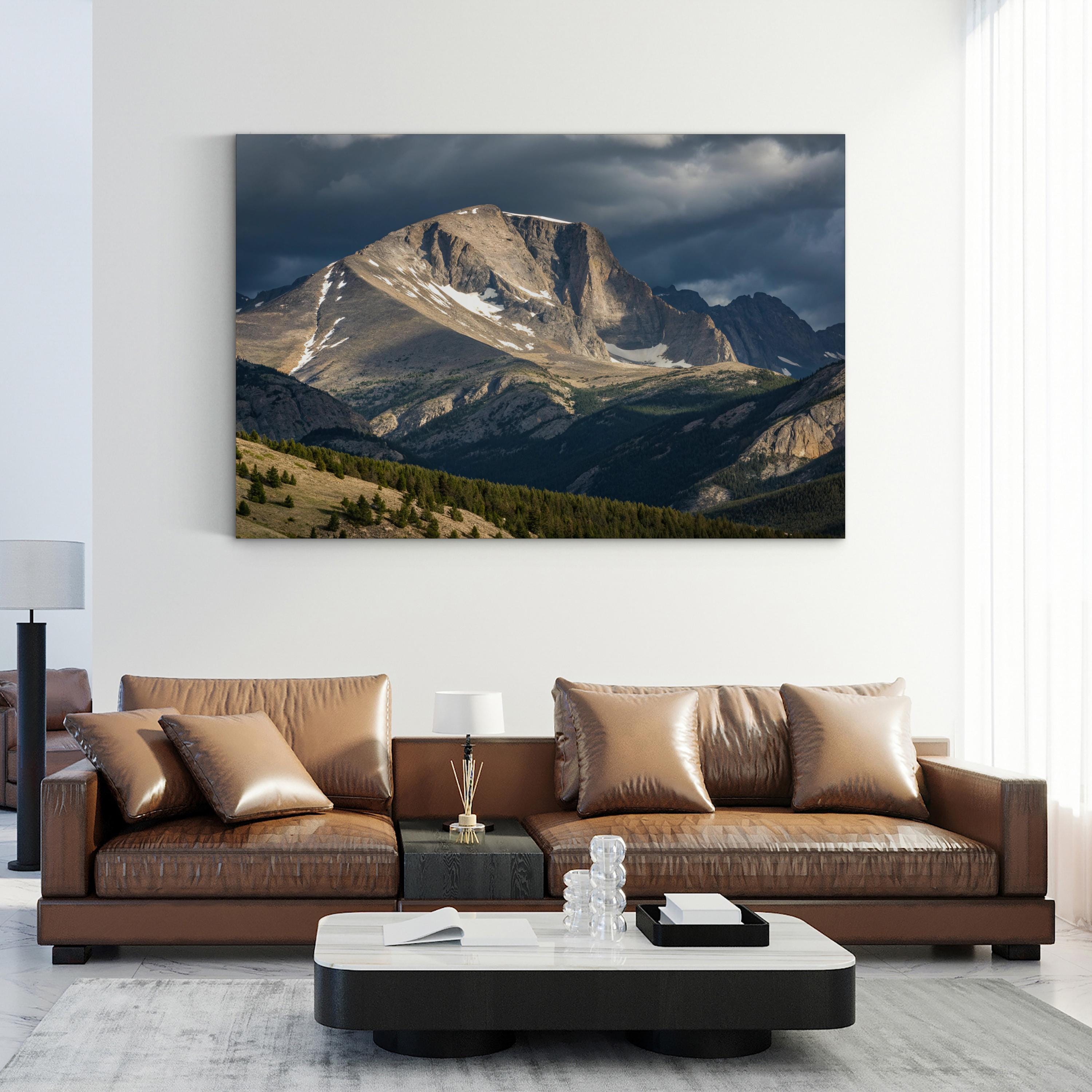 Longs Peak Alpine Light – Vintage Photography Wall Art | Rocky Mountain Canvas Print