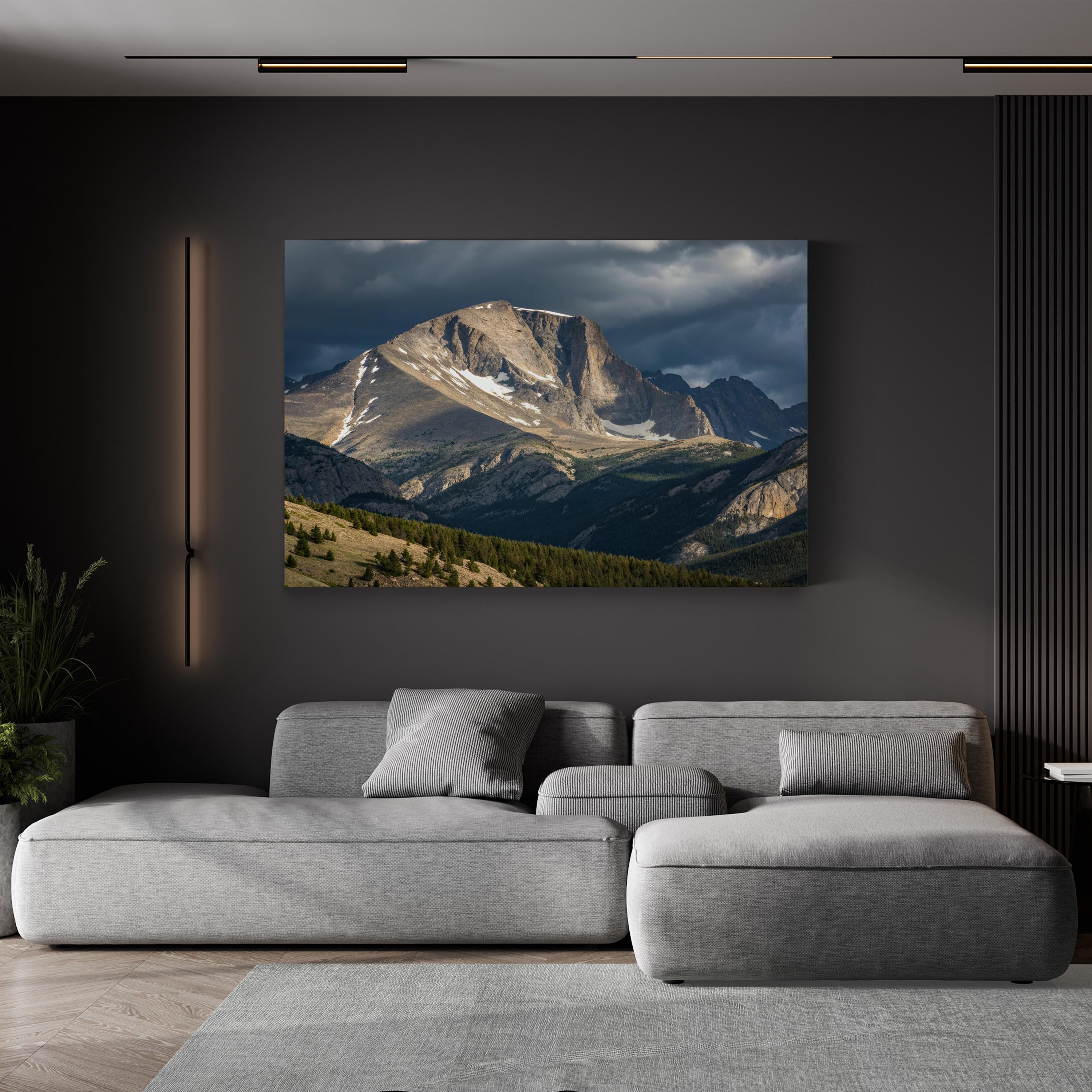 Longs Peak Alpine Light – Vintage Photography Wall Art | Rocky Mountain Canvas Print