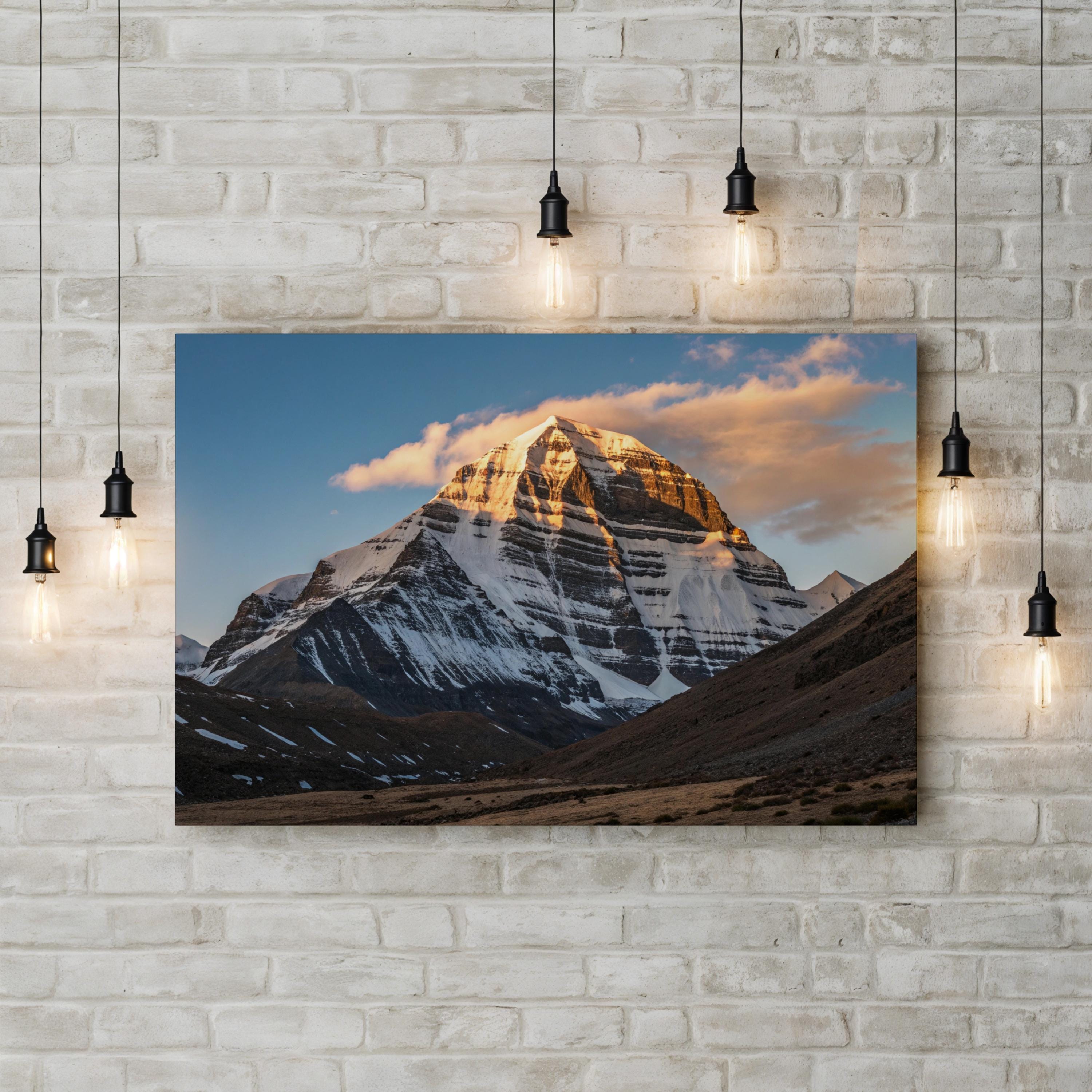 Mount Kailash Canvas Print | Mount Kailash, Tibet (Tibetan Plateau, China) Sacred Mountain Landscape Wall Art