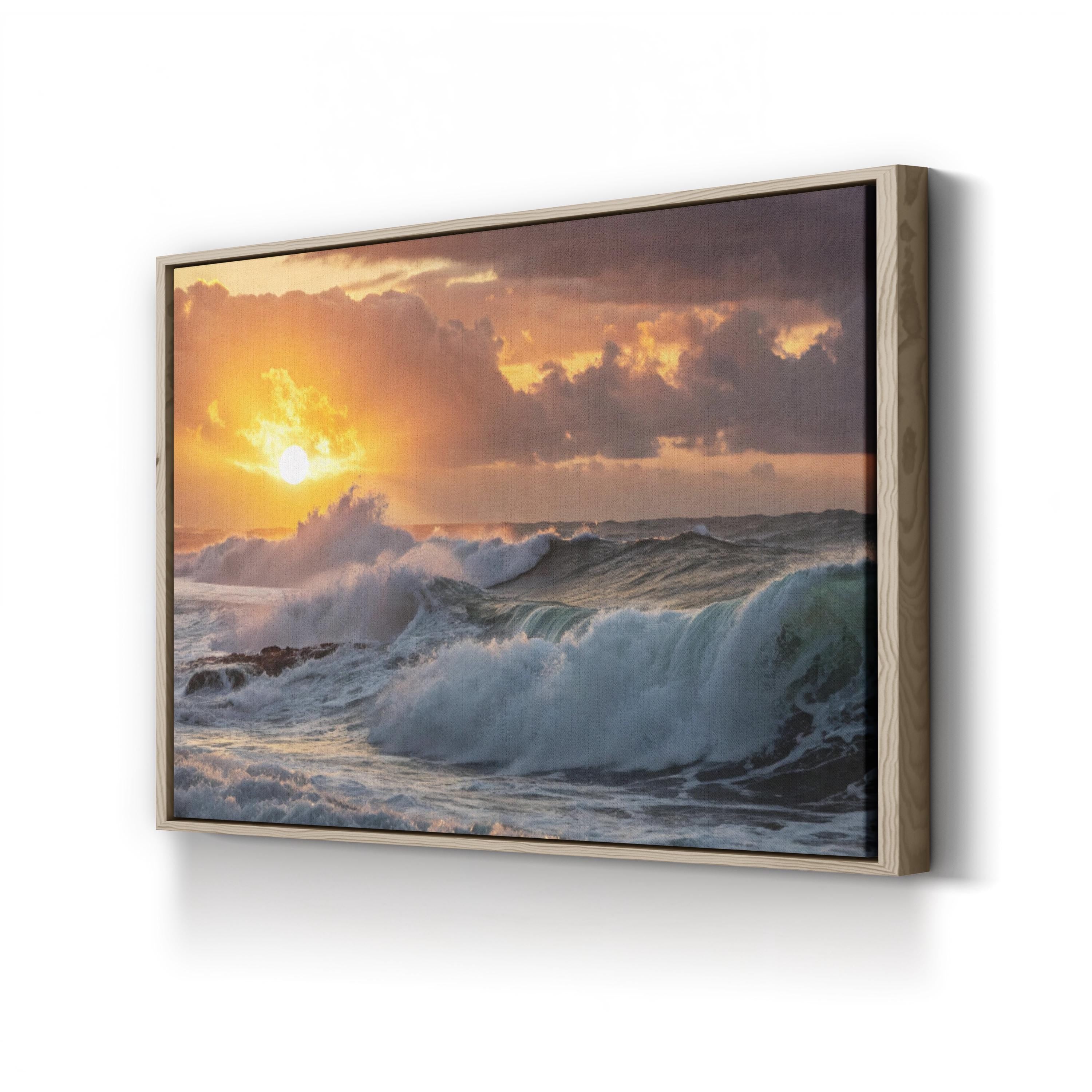 Ocean Sunrise Canvas Print – Coastal Beach Seascape