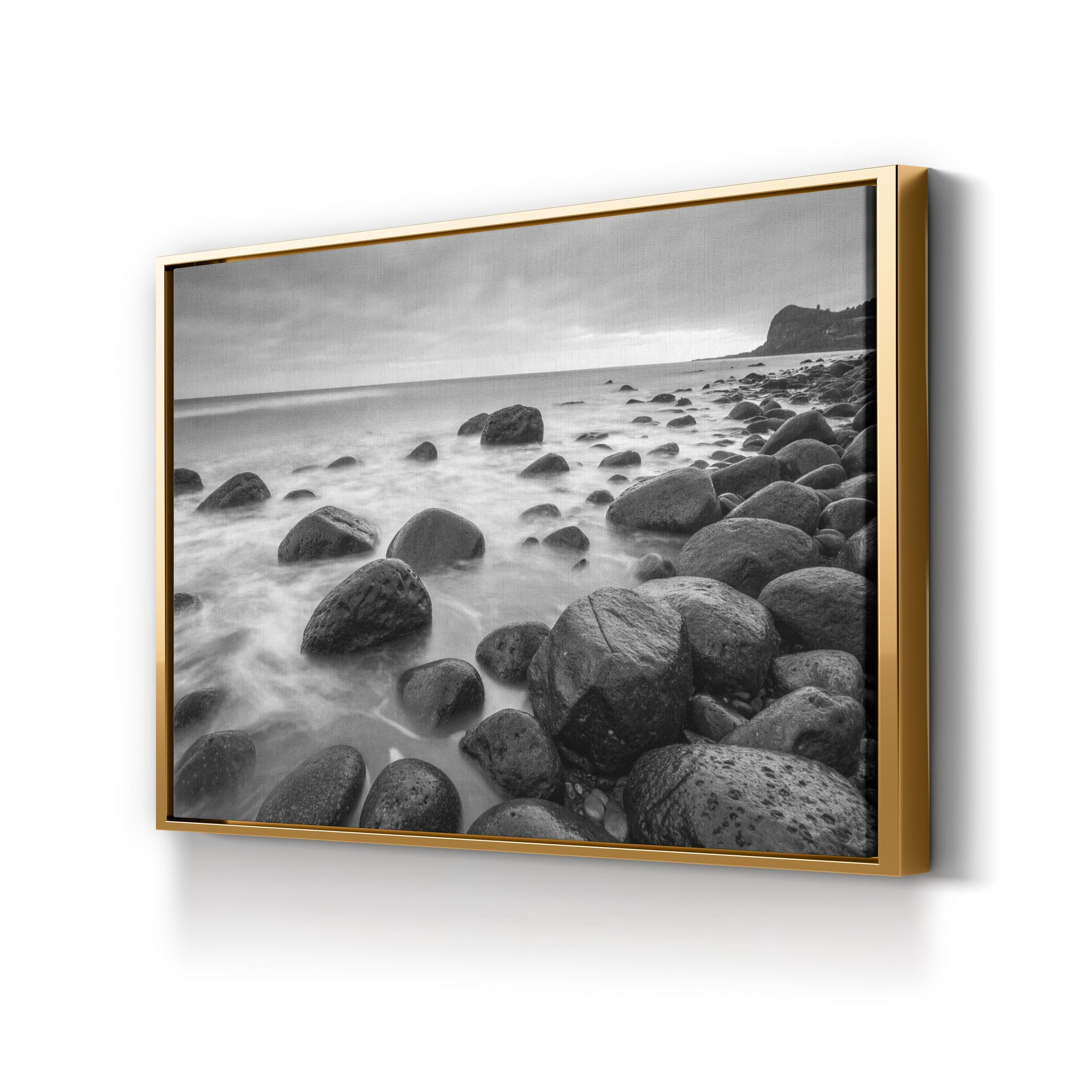 Montauk Beach – Vintage Photography Wall Art | Black & White Ocean Canvas Print