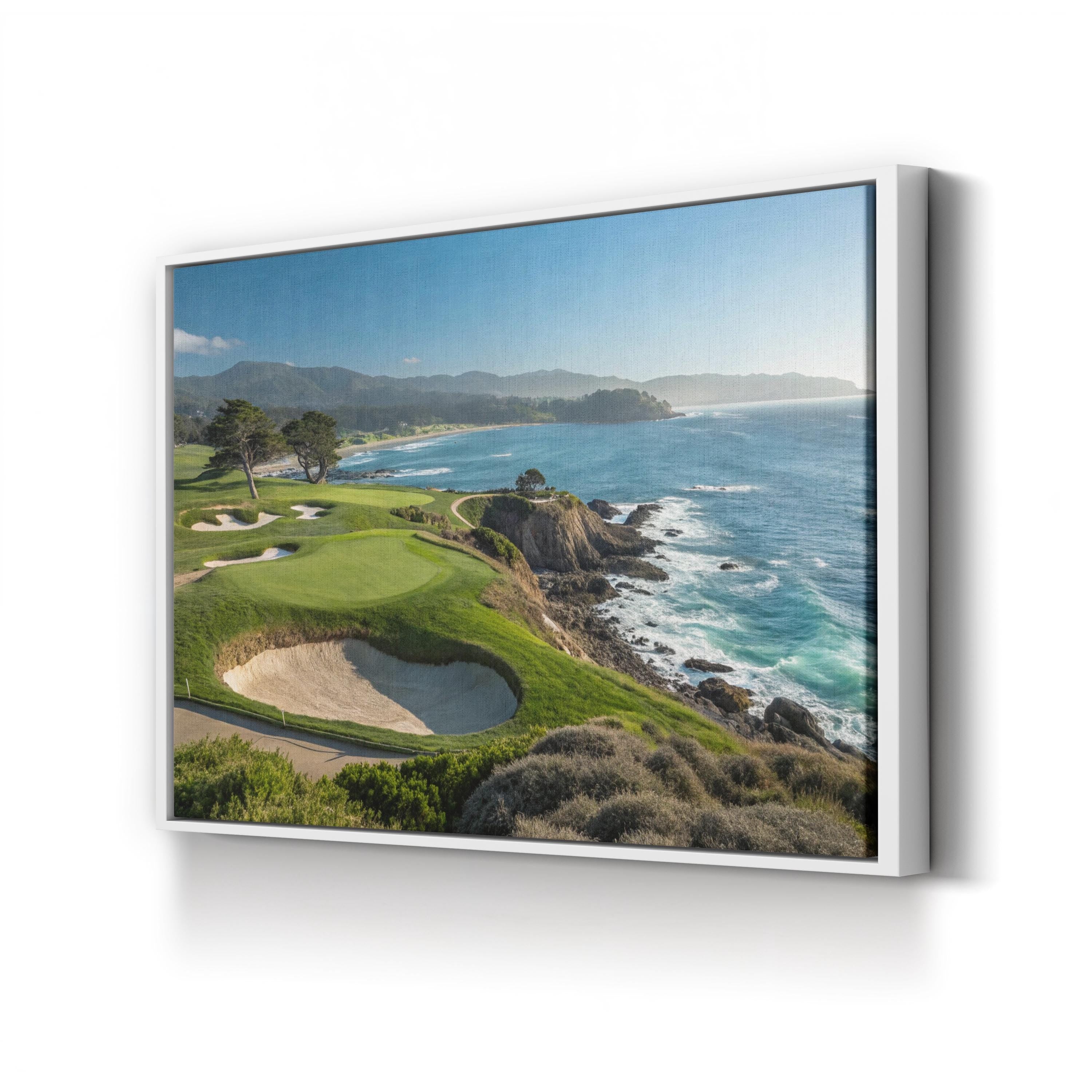 Pebble Beach Canvas Wall Art | Pebble Beach, California Coastal Landscape Print