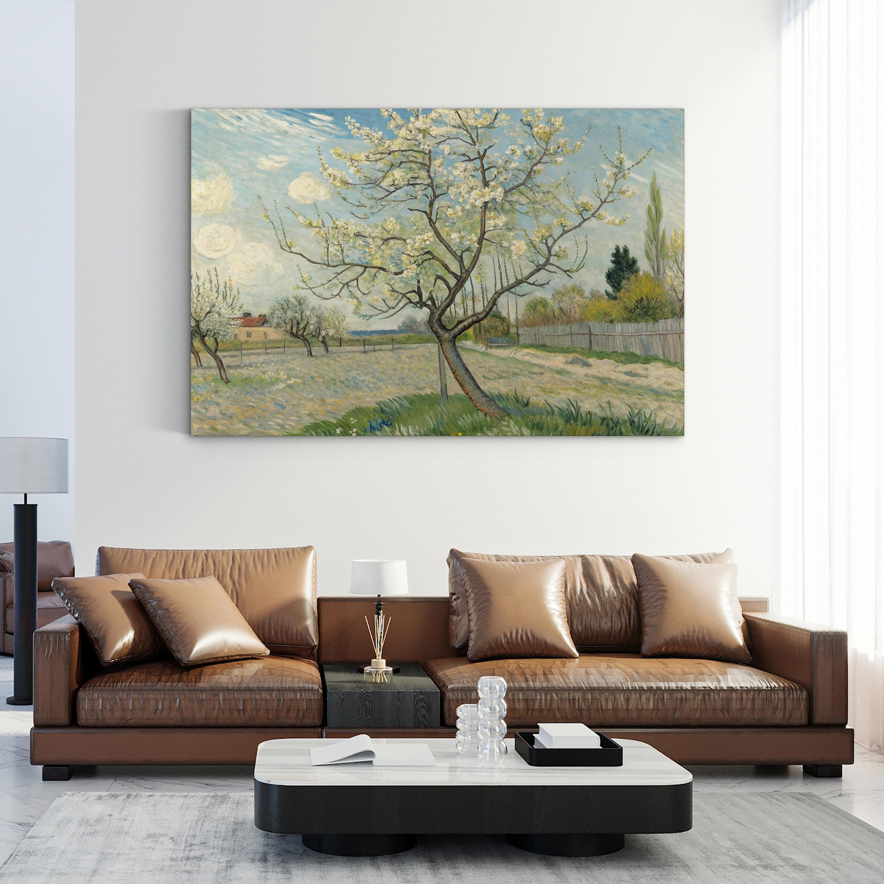Spring Blossom Pear Tree – Period Illustration Wall Art | Floral Landscape Canvas Print