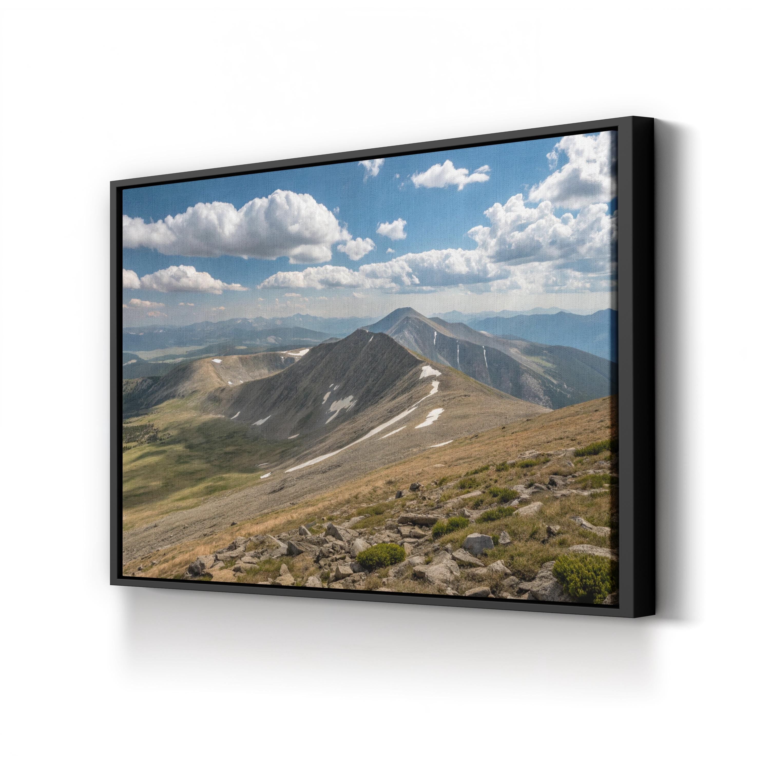 Quandary Peak – Vintage Photography Wall Art | Colorado Mountain Canvas Print