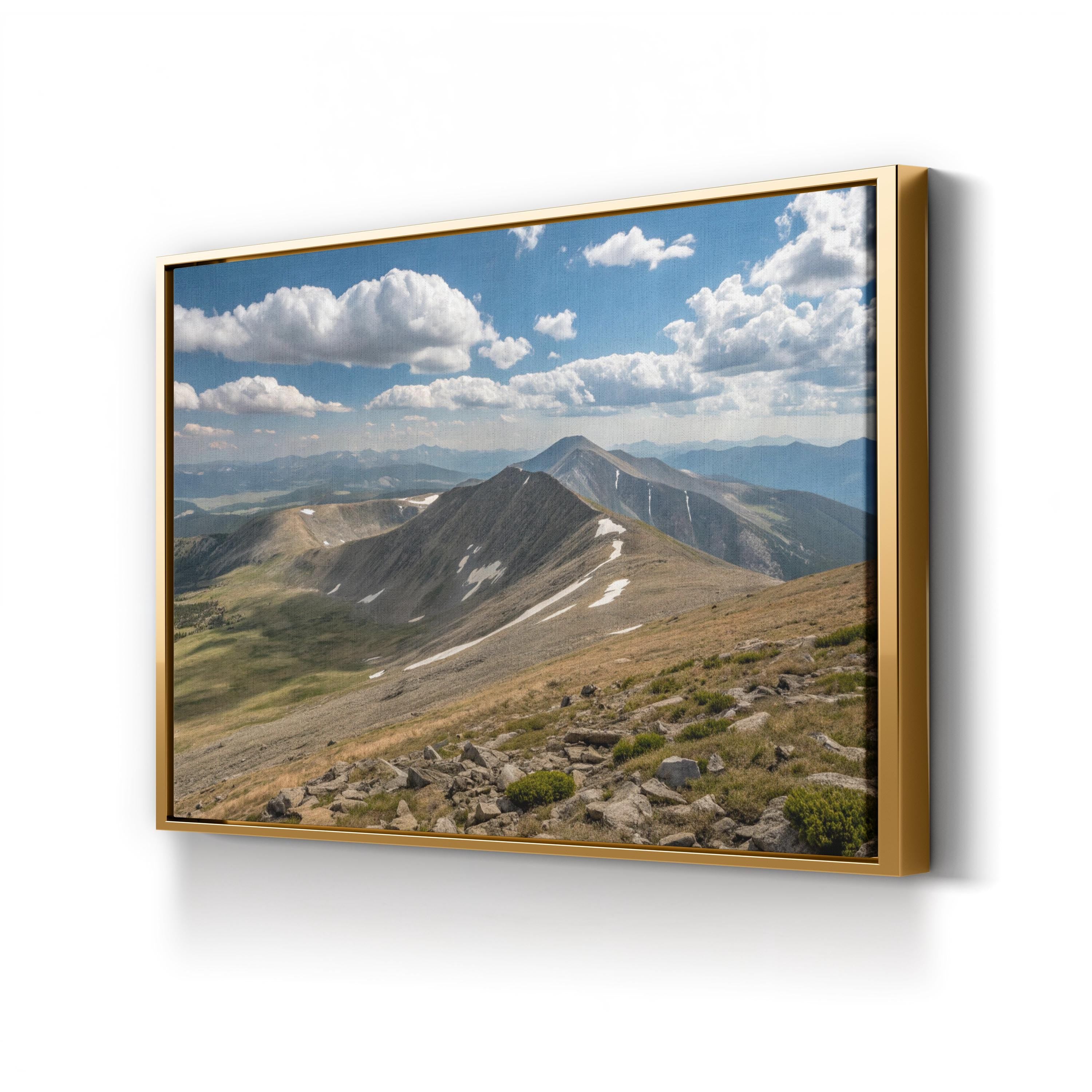 Quandary Peak – Vintage Photography Wall Art | Colorado Mountain Canvas Print