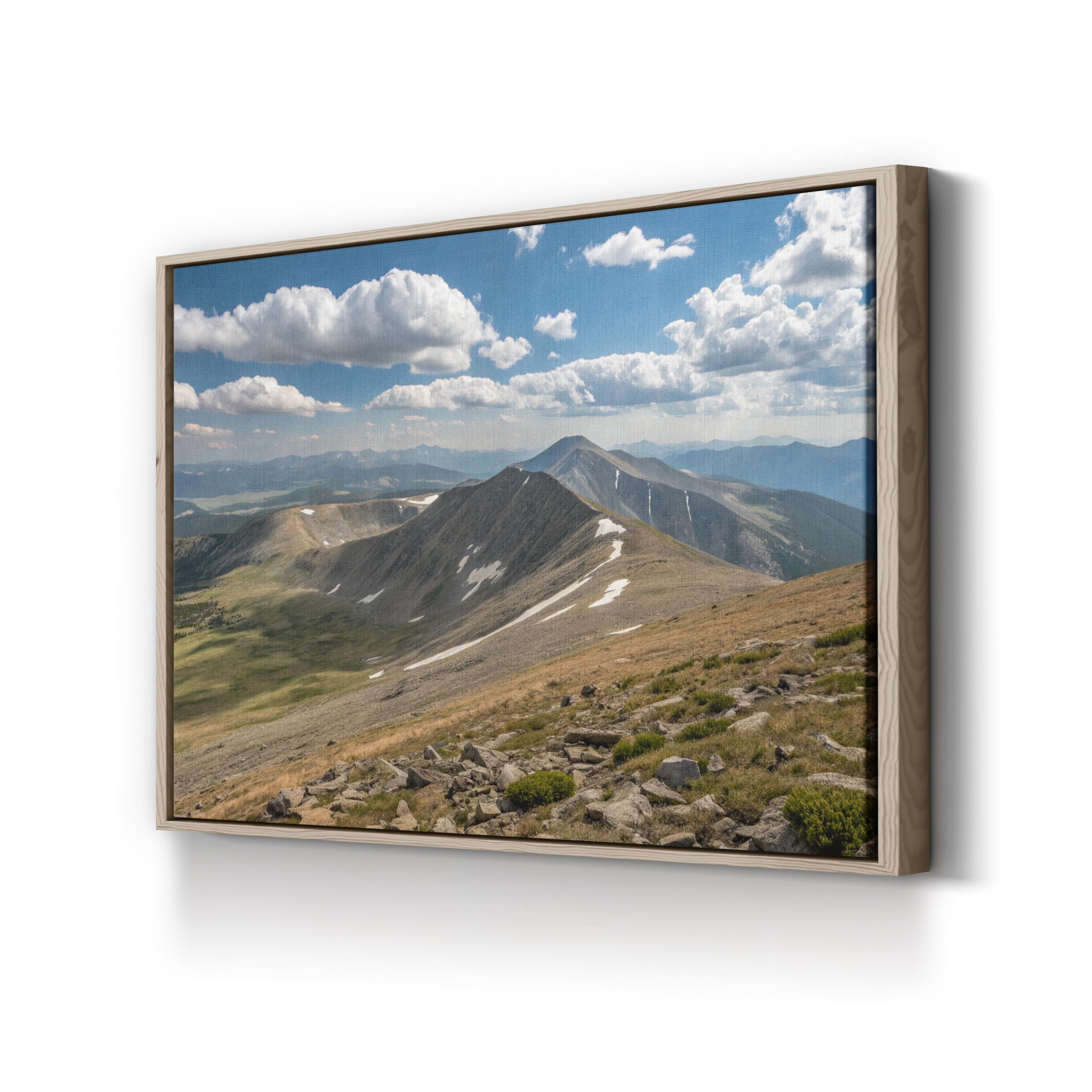 Quandary Peak – Vintage Photography Wall Art | Colorado Mountain Canvas Print