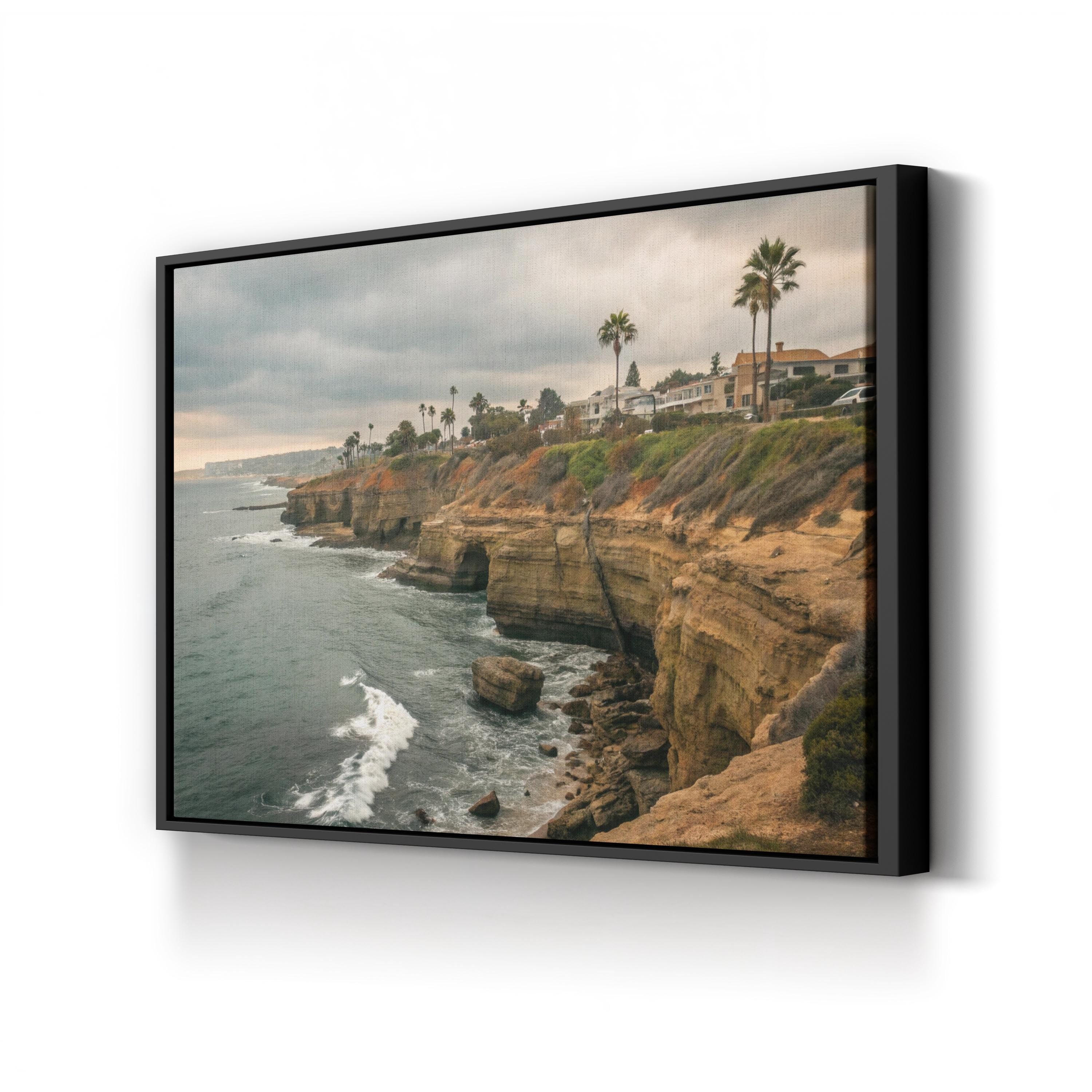 San Diego Sunset Cliffs — Pacific Coast Landscape Canvas Print