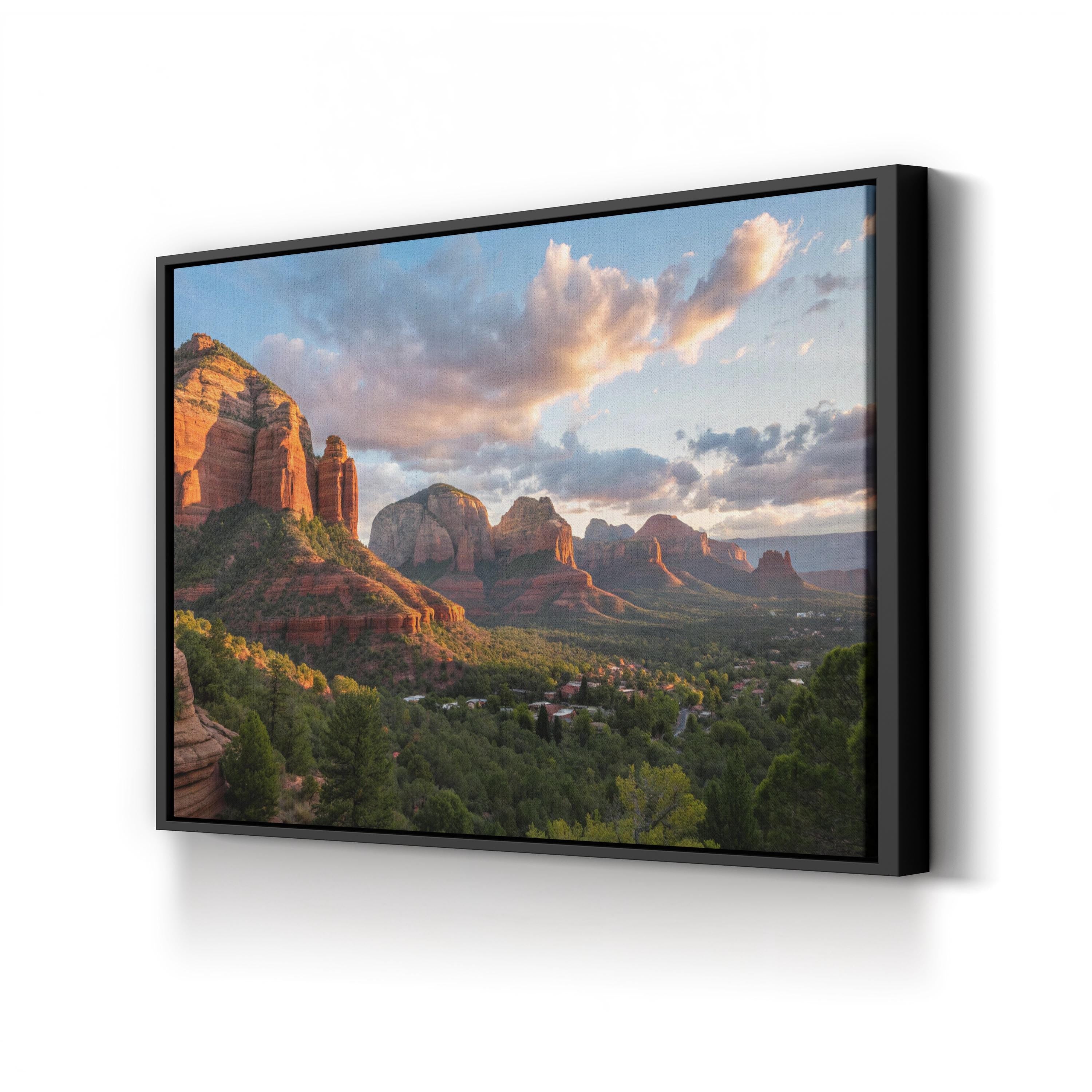 Sedona Red Rock Formations – Vintage Photography Wall Art | Southwestern Canvas Print