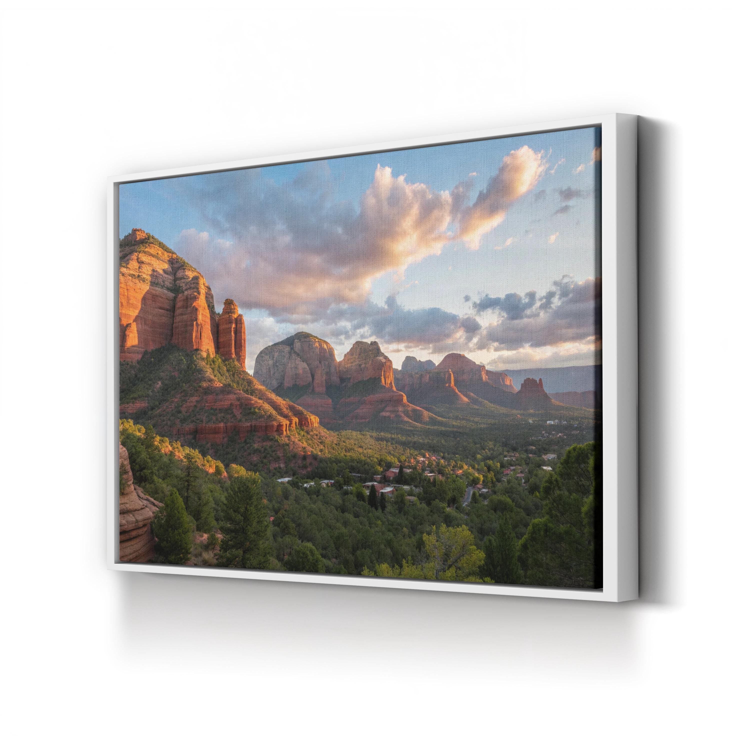 Sedona Red Rock Formations – Vintage Photography Wall Art | Southwestern Canvas Print