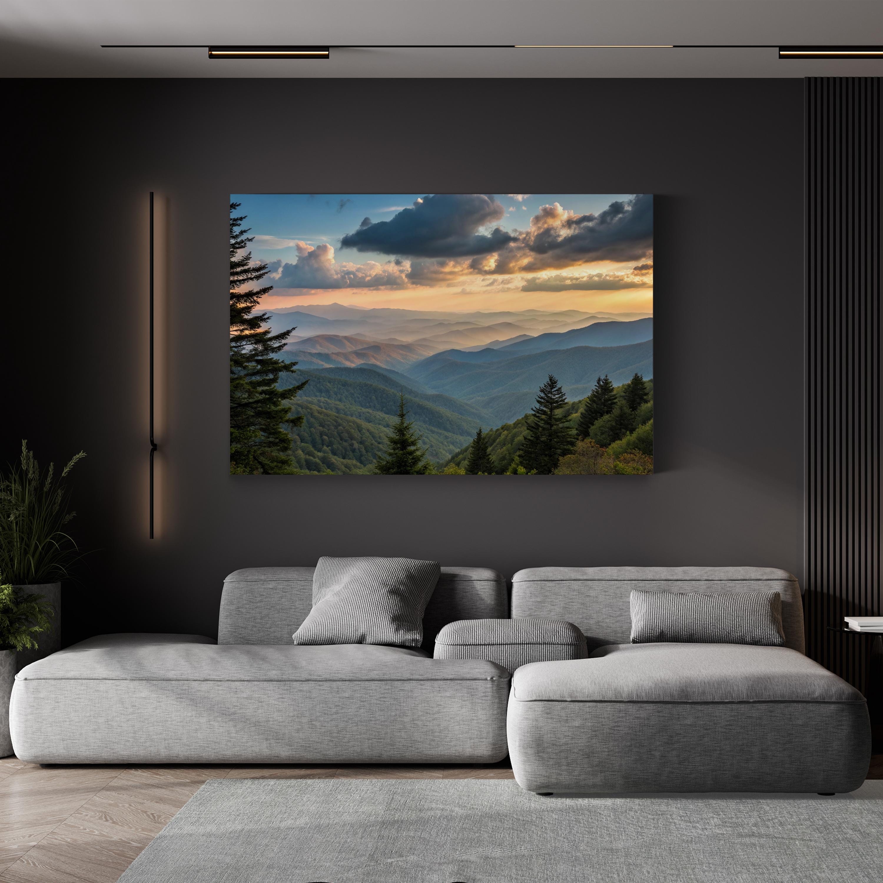 Smoky Mountains – Vintage Photography Wall Art | Scenic Landscape Canvas Print