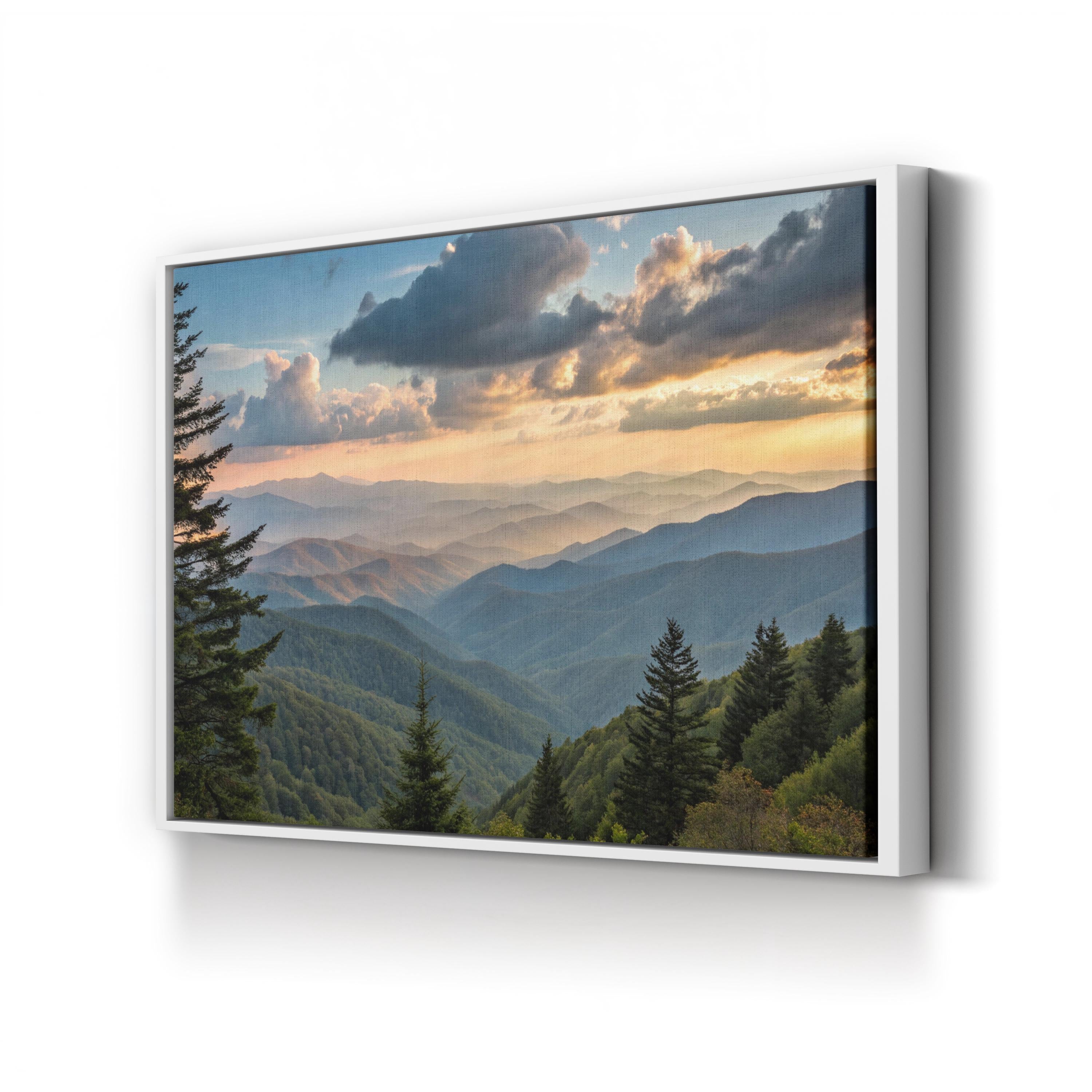 Smoky Mountains – Vintage Photography Wall Art | Scenic Landscape Canvas Print