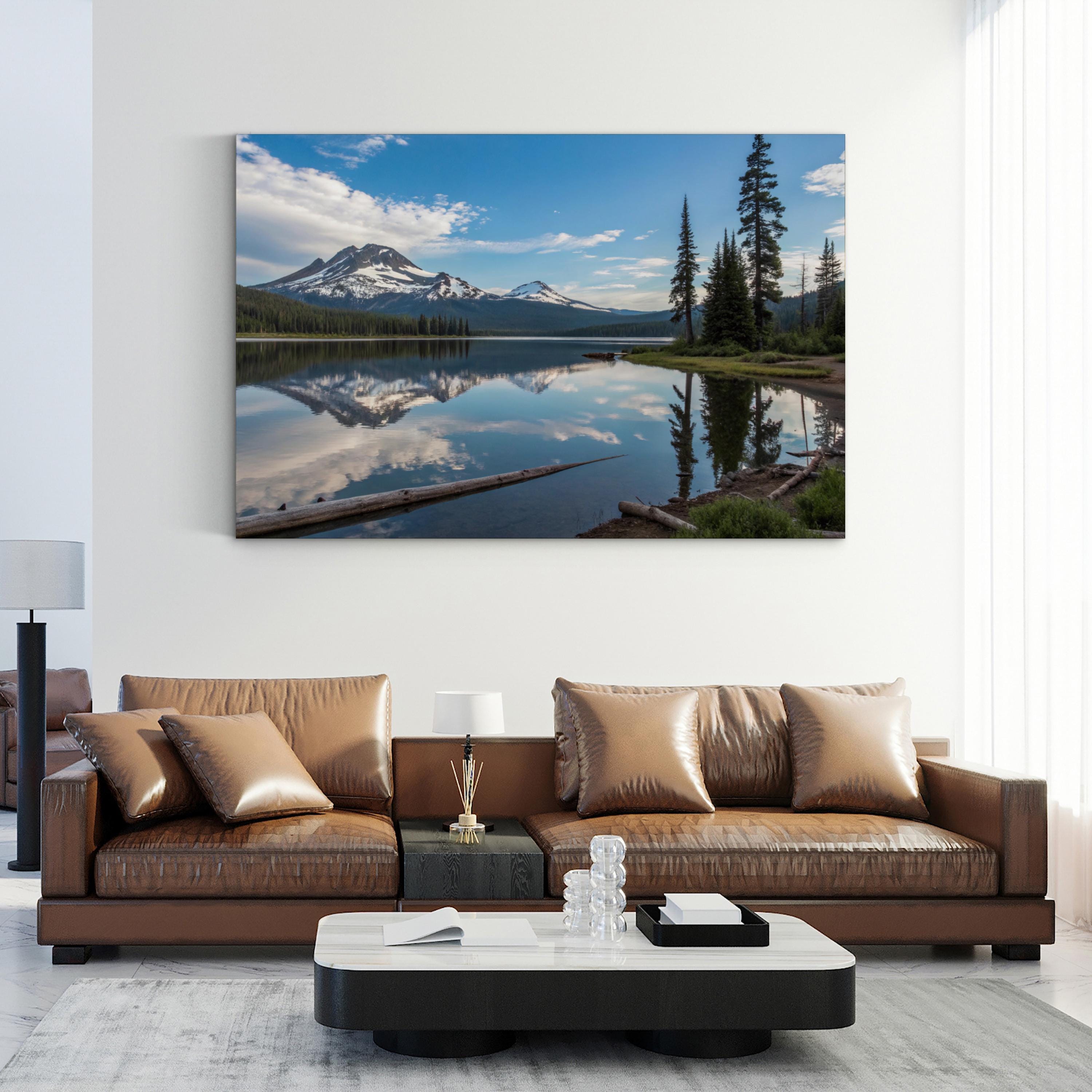 Sparks Lake, Deschutes National Forest, Oregon Canvas Art: Cascade Mountains Alpine Lake Landscape