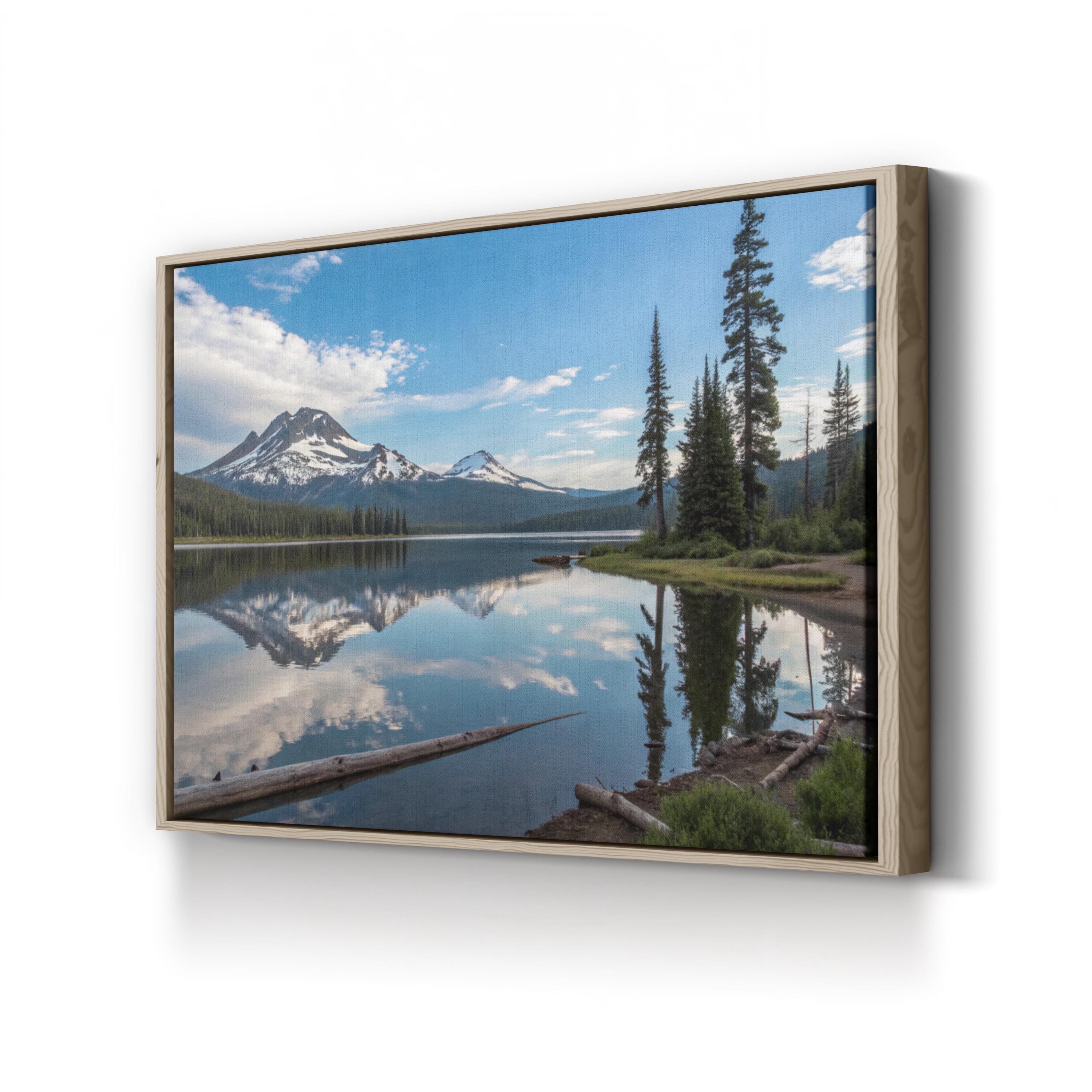 Sparks Lake, Deschutes National Forest, Oregon Canvas Art: Cascade Mountains Alpine Lake Landscape