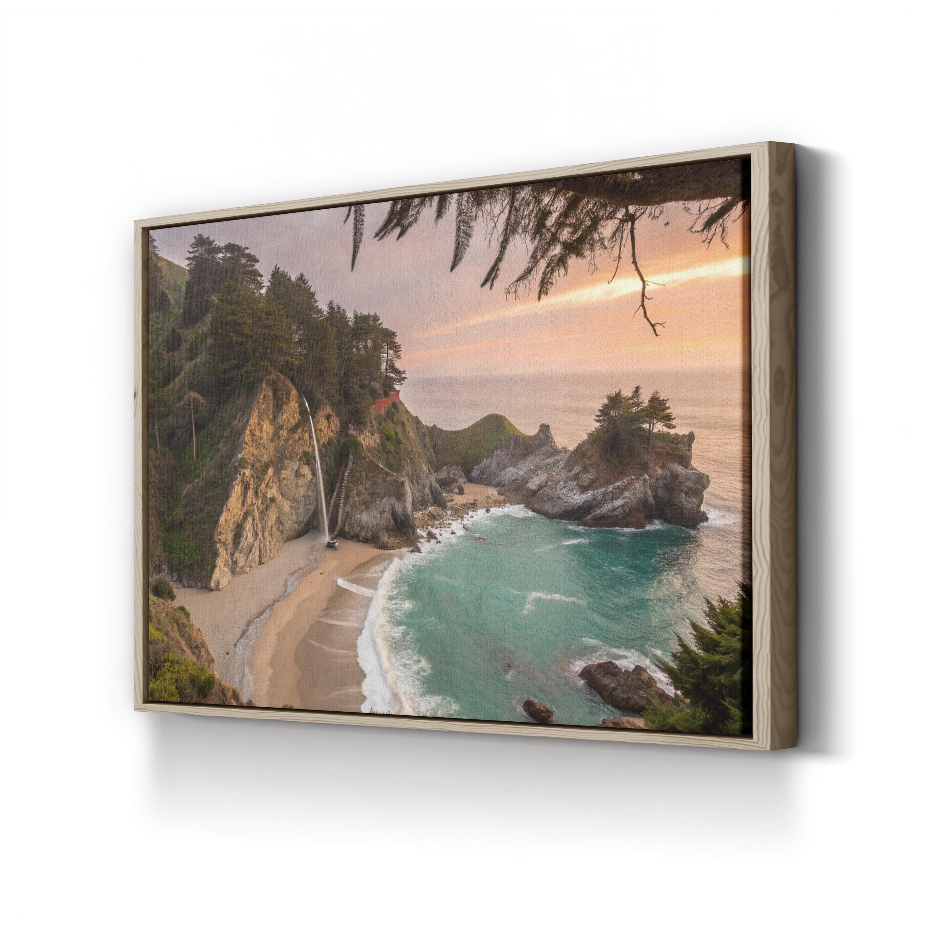 California Beach Sunset – Vintage Photography Wall Art | Coastal Ocean Canvas Print