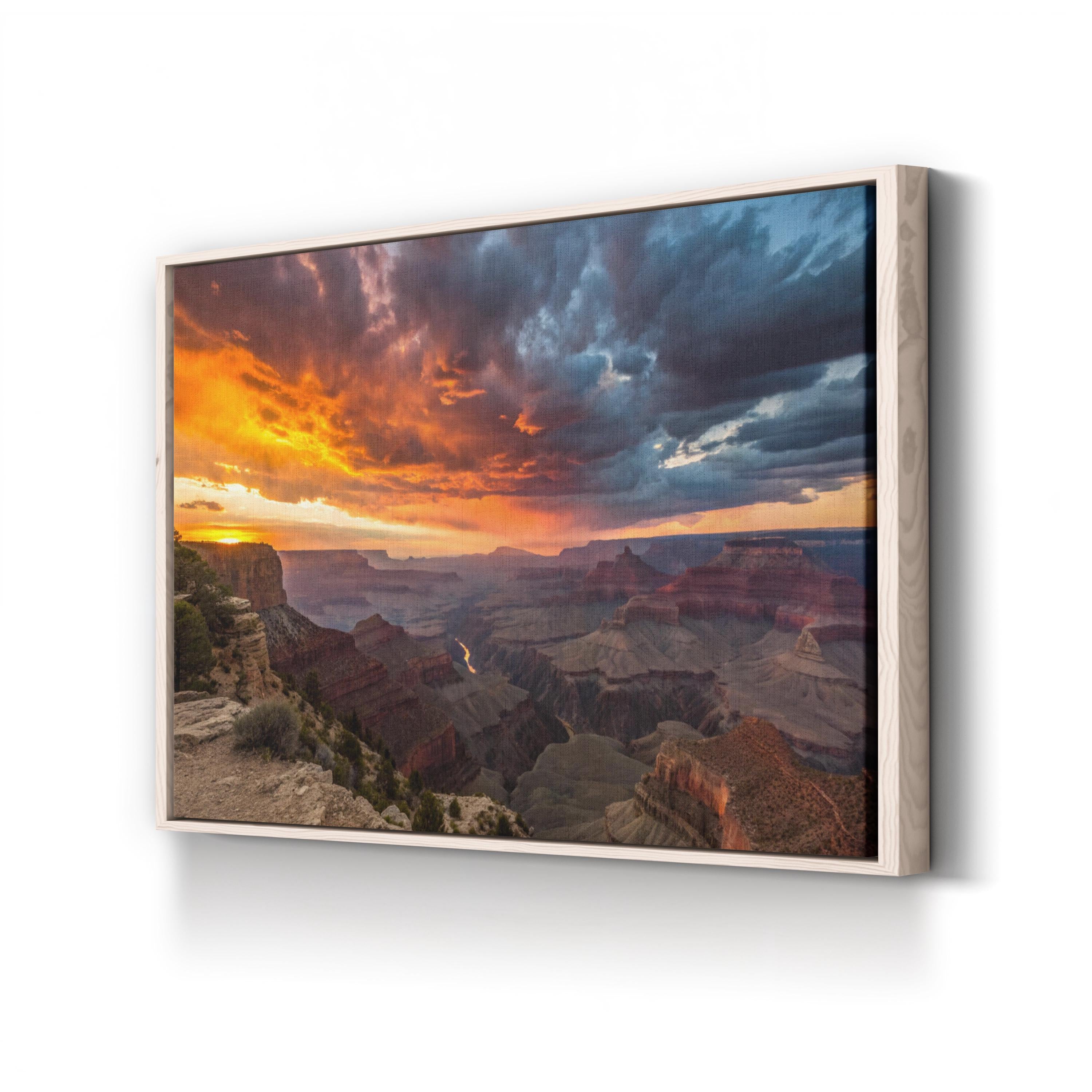 Grand Canyon Lipan Point Sunset – Vintage Photography Wall Art | Landscape Canvas Print