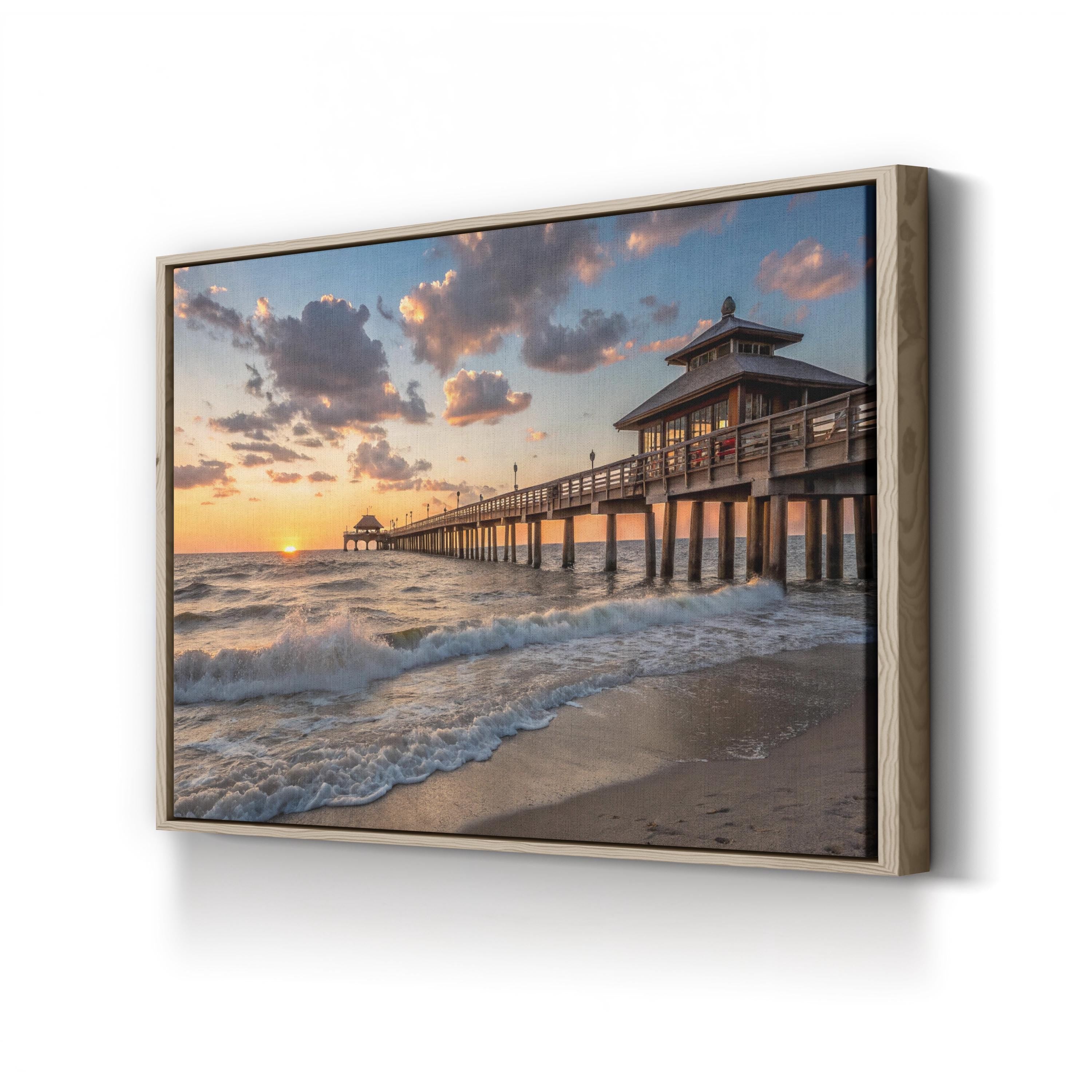 Huntington Beach Pier Sunset at Huntington Beach, California photography