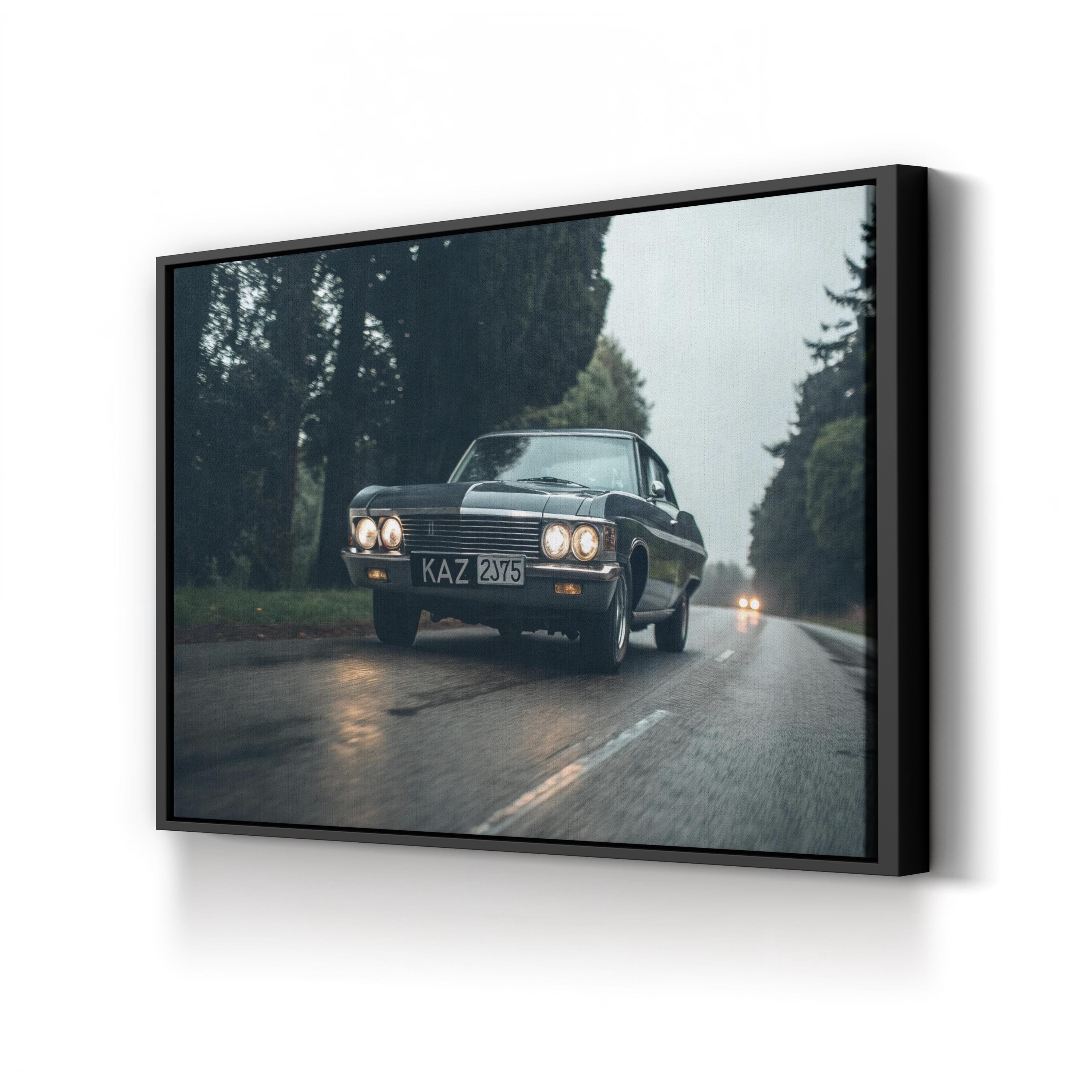 Supernatural Impala Wall Art | Vintage Car Canvas Print