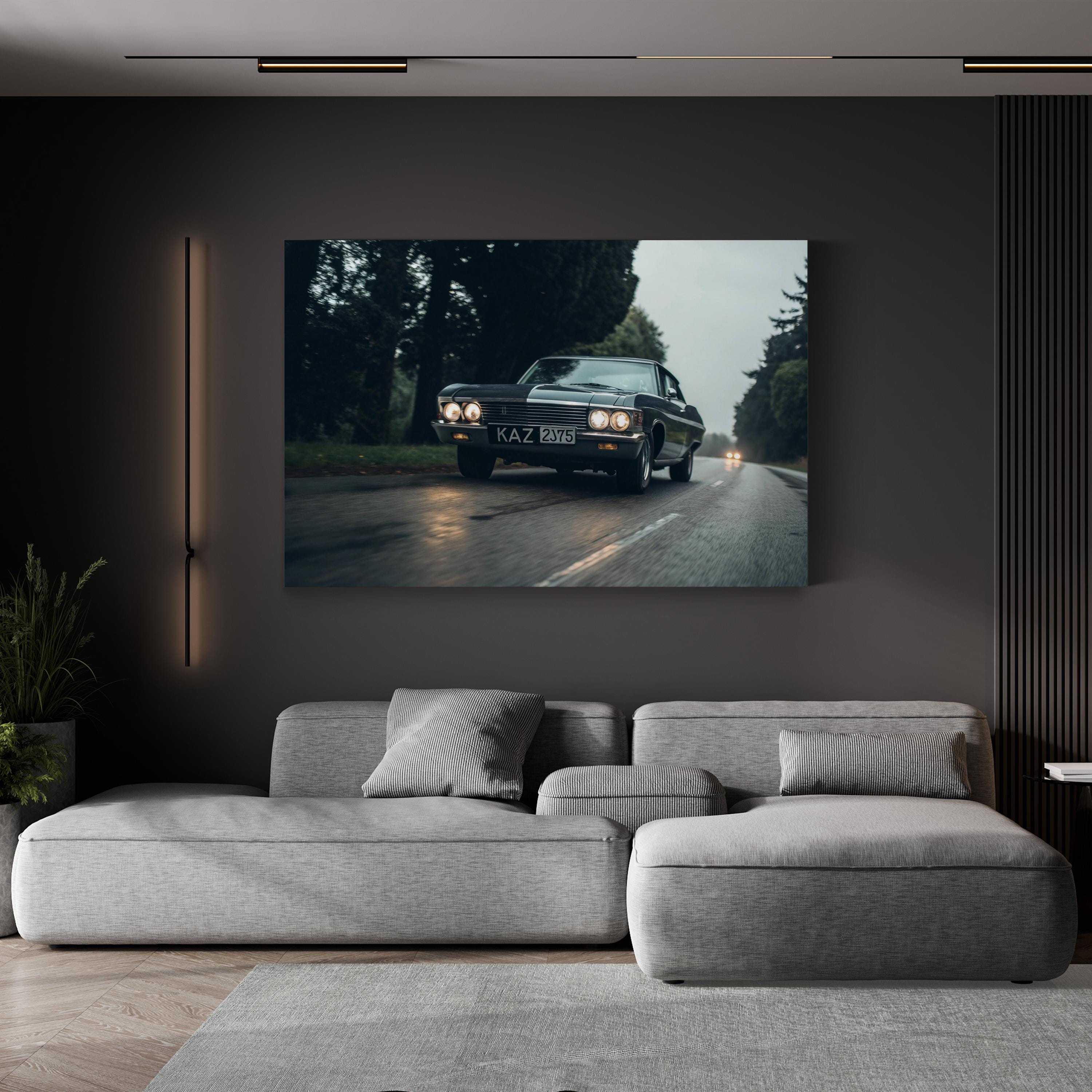Supernatural Impala Wall Art | Vintage Car Canvas Print