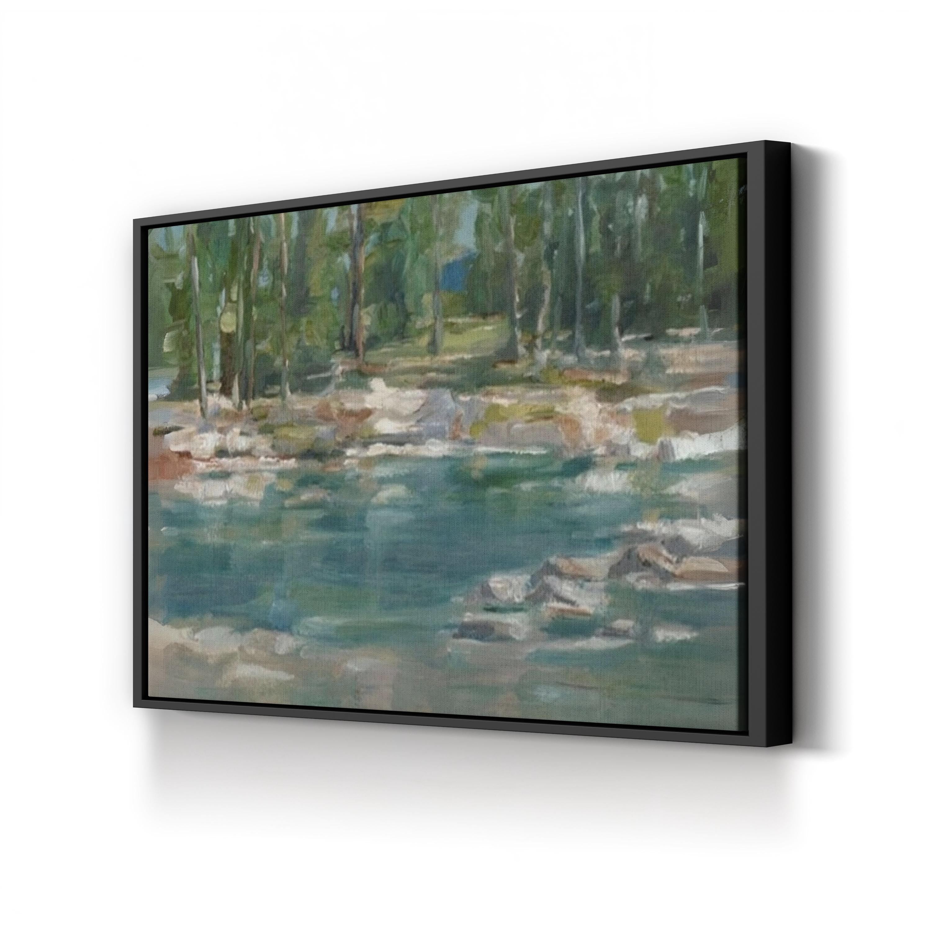 Northwestern Lake I – Ethan Harper Wall Art | Contemporary Abstract Landscape Canvas Print