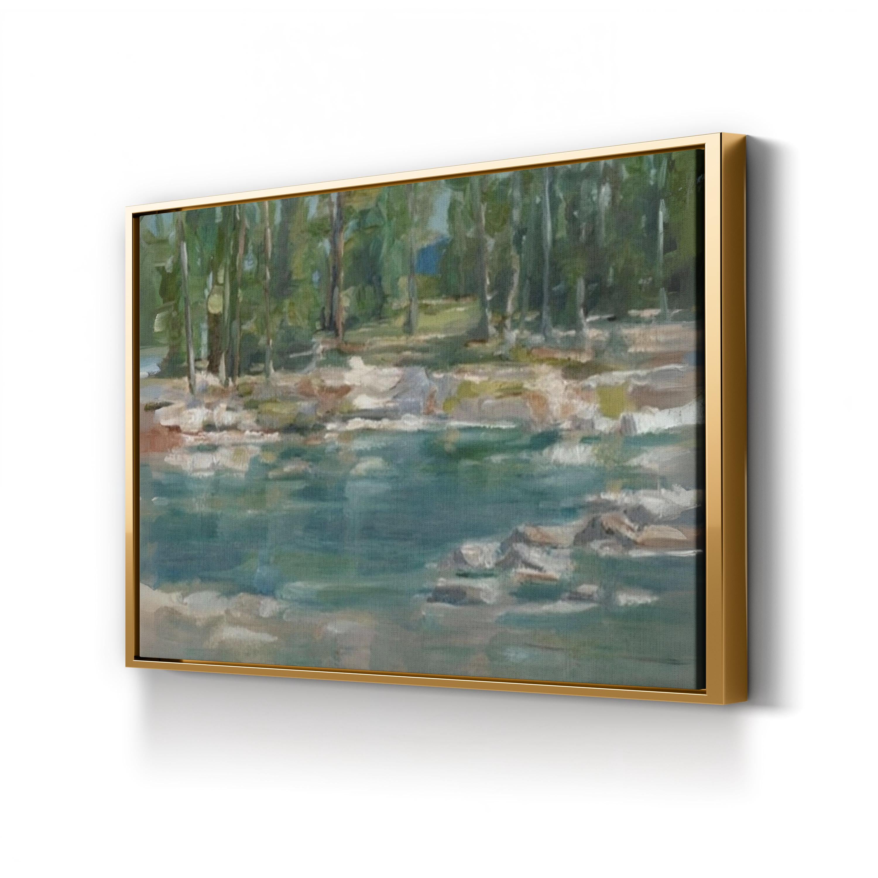 Northwestern Lake I – Ethan Harper Wall Art | Contemporary Abstract Landscape Canvas Print