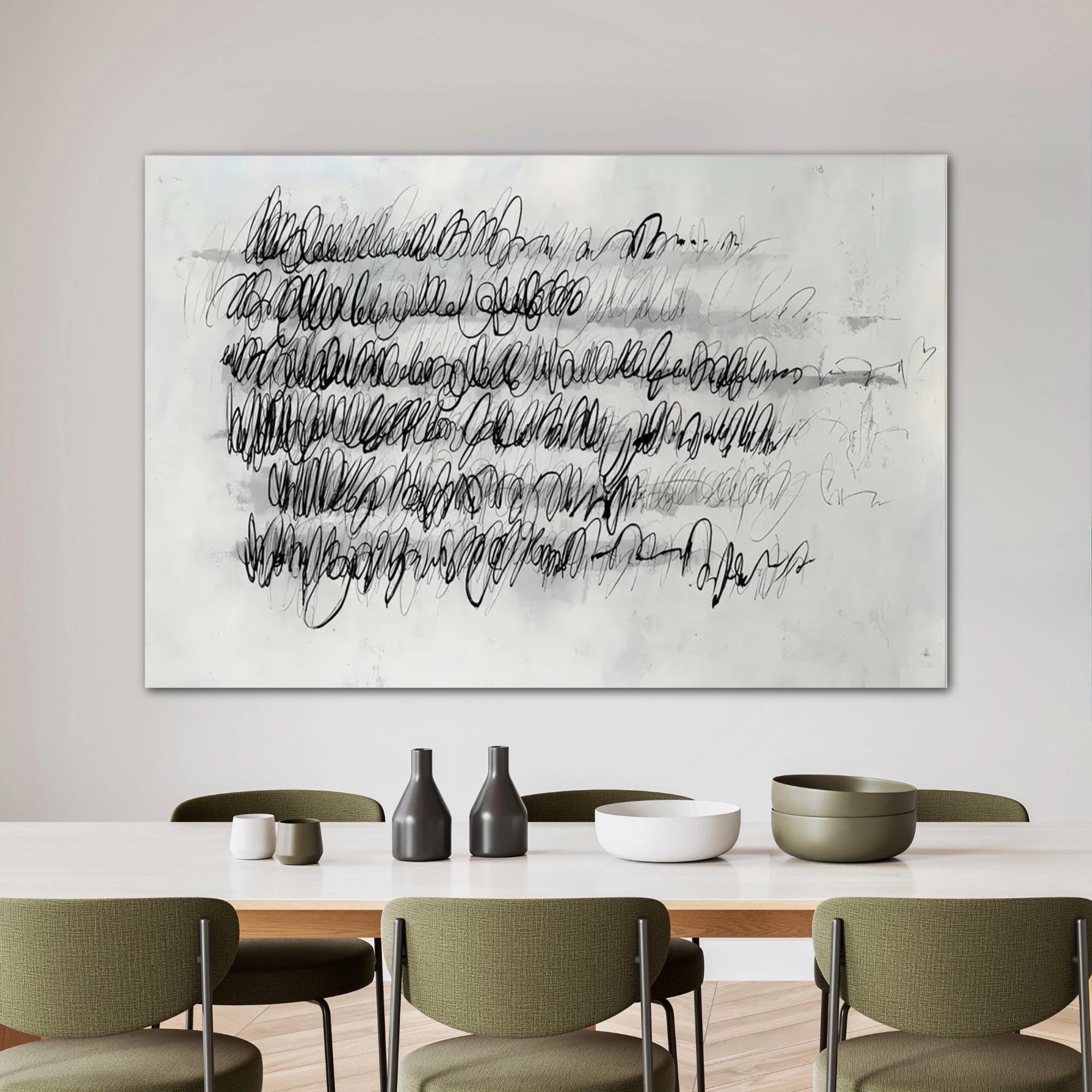 Push Pencil Wall Art by Joshua Schicker – Contemporary Minimalist Abstract Drawing Print
