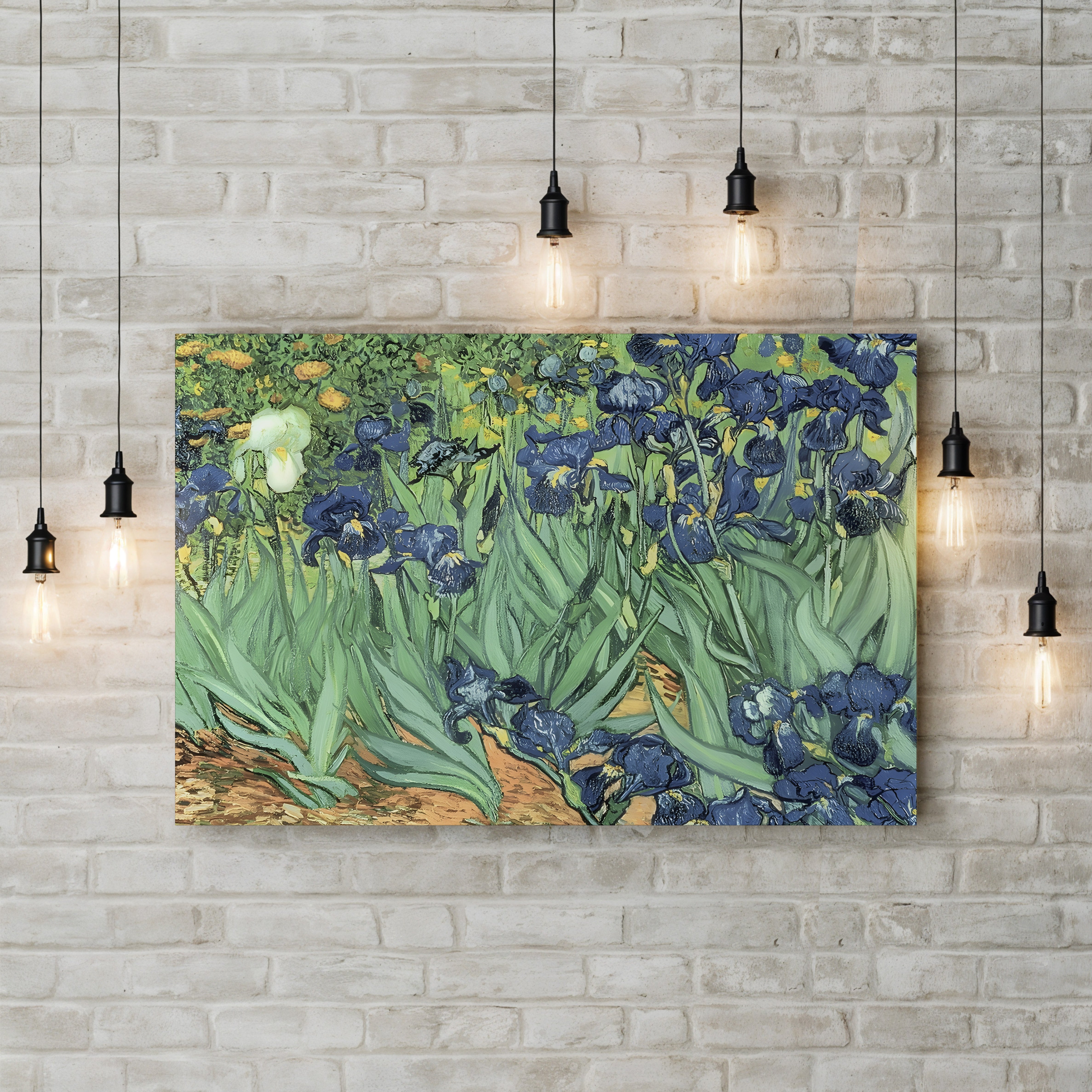 Irises, 1889 – Vincent van Gogh Wall Art | Post-Impressionist Floral Canvas Print