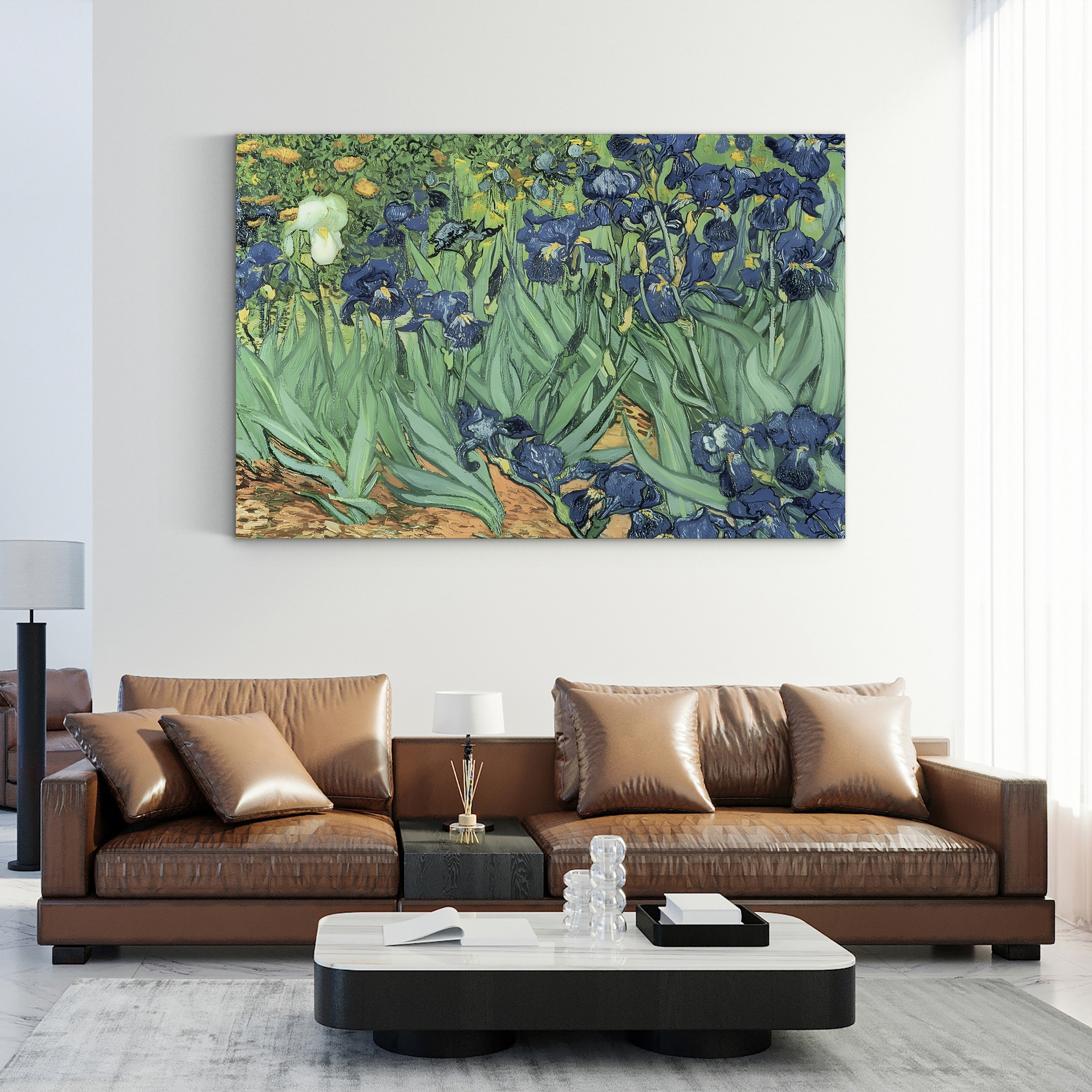 Irises, 1889 – Vincent van Gogh Wall Art | Post-Impressionist Floral Canvas Print