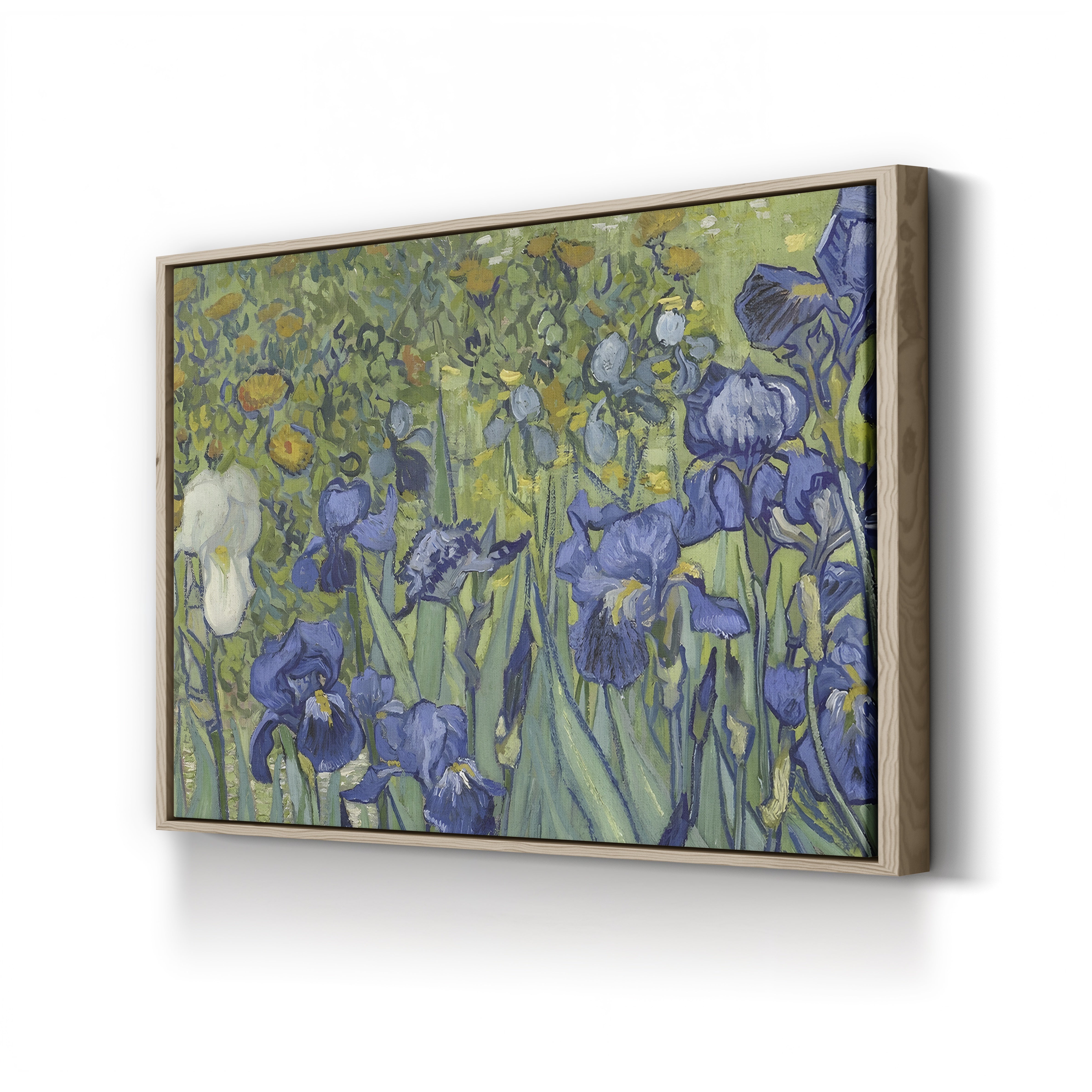 Irises, 1889 (Detail) – Vincent van Gogh Wall Art | Post-Impressionist Floral Canvas Print