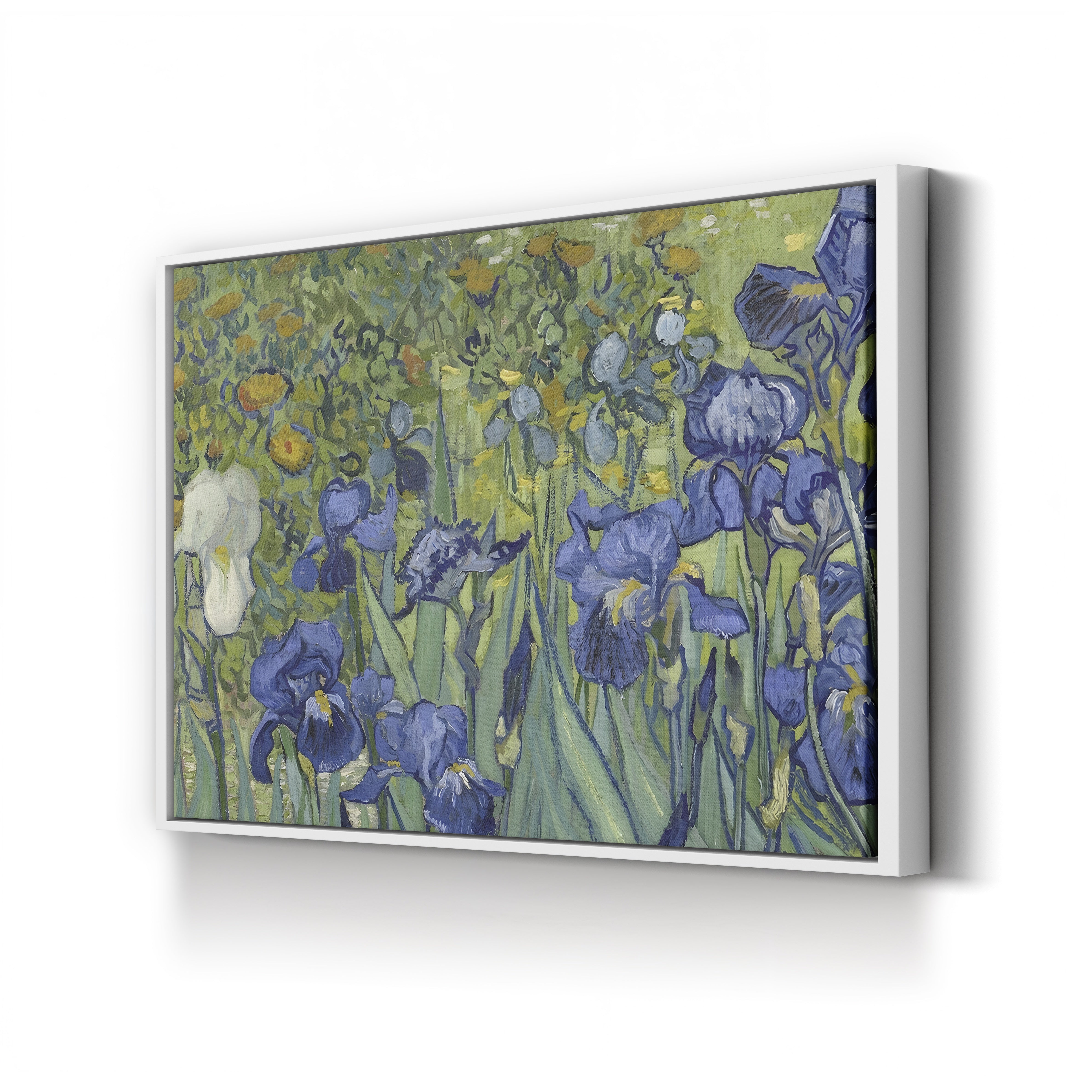 Irises, 1889 (Detail) – Vincent van Gogh Wall Art | Post-Impressionist Floral Canvas Print