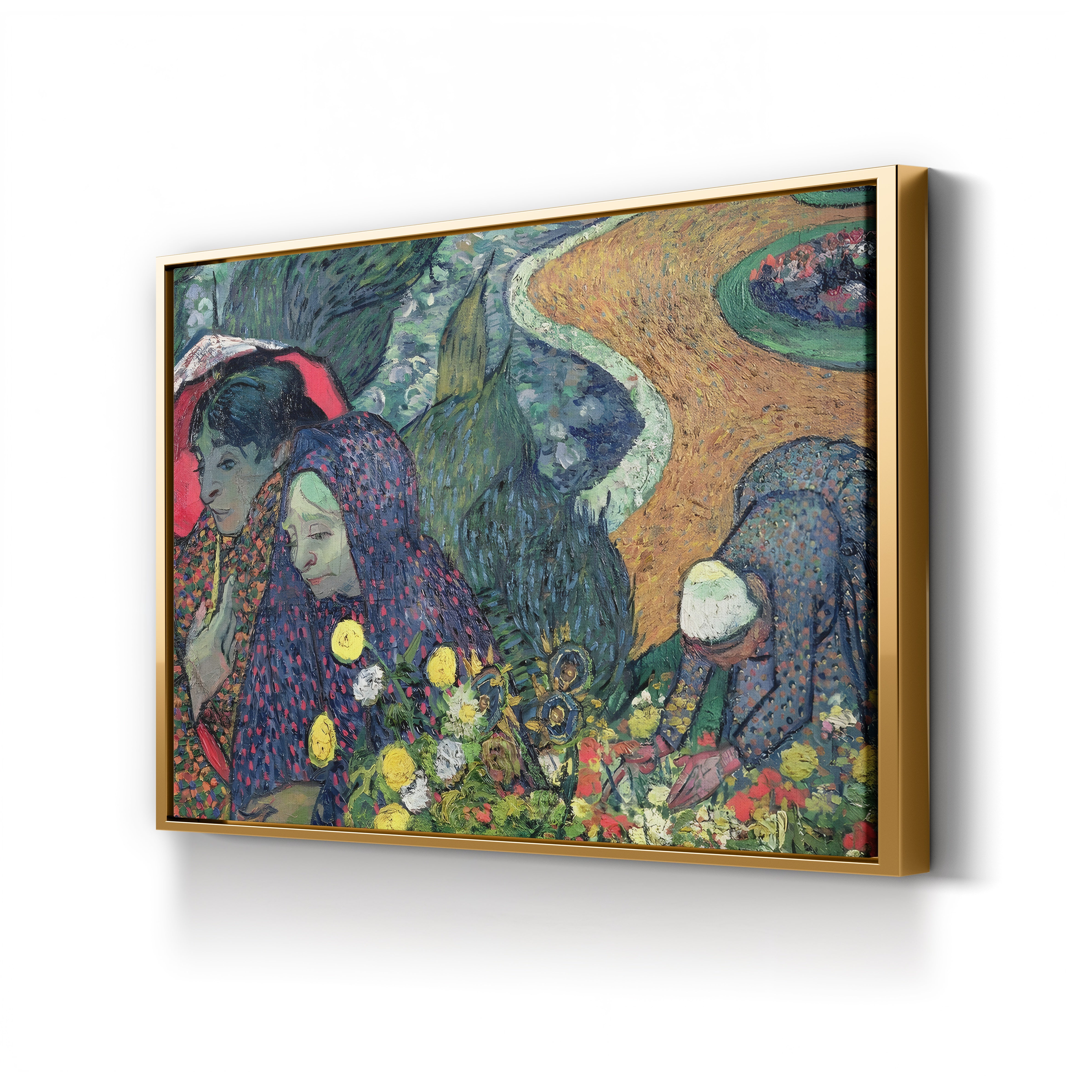 Ladies of Arles (Memories of the Garden at Etten) – Vincent van Gogh Wall Art | Post-Impressionist Figure Canvas Print
