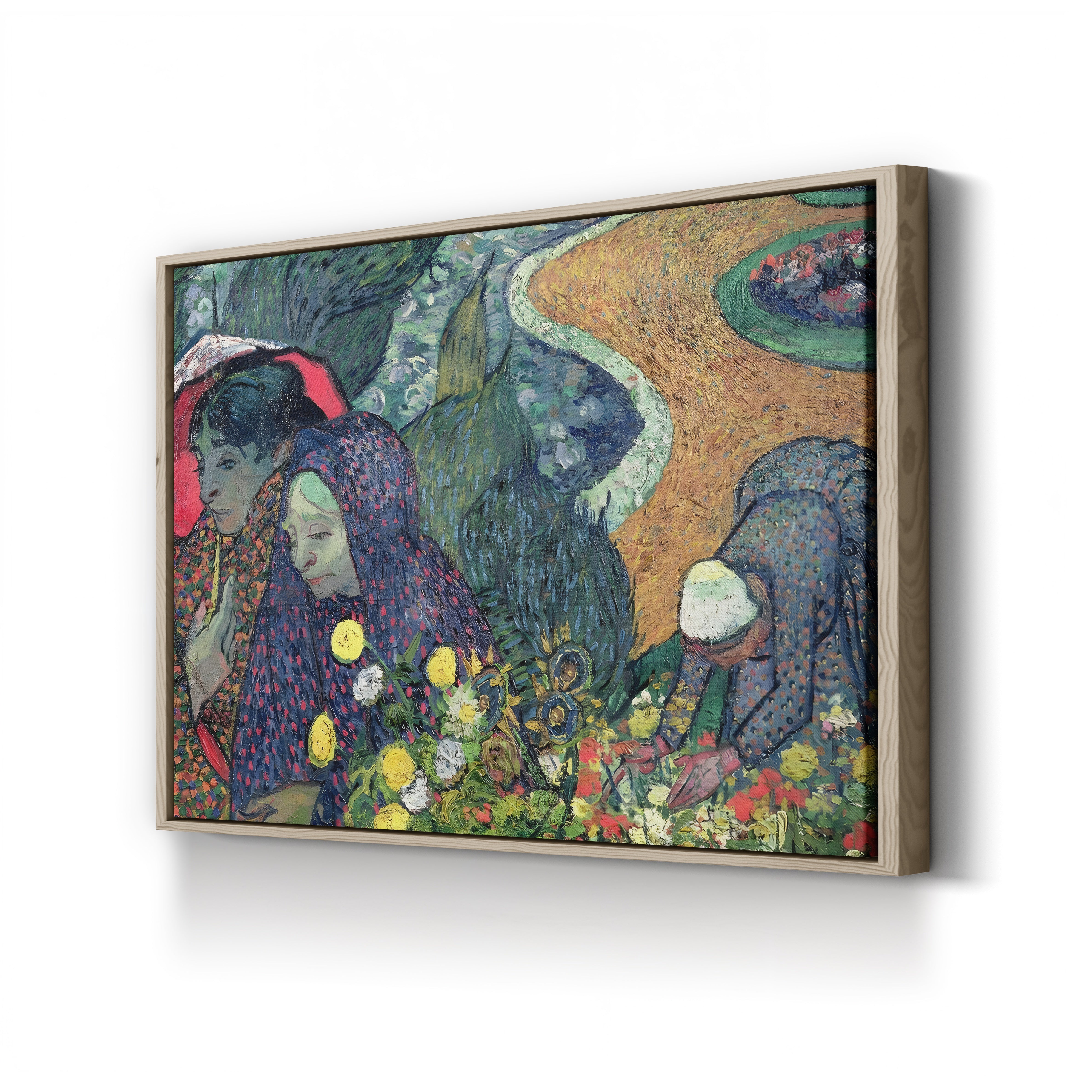 Ladies of Arles (Memories of the Garden at Etten) – Vincent van Gogh Wall Art | Post-Impressionist Figure Canvas Print
