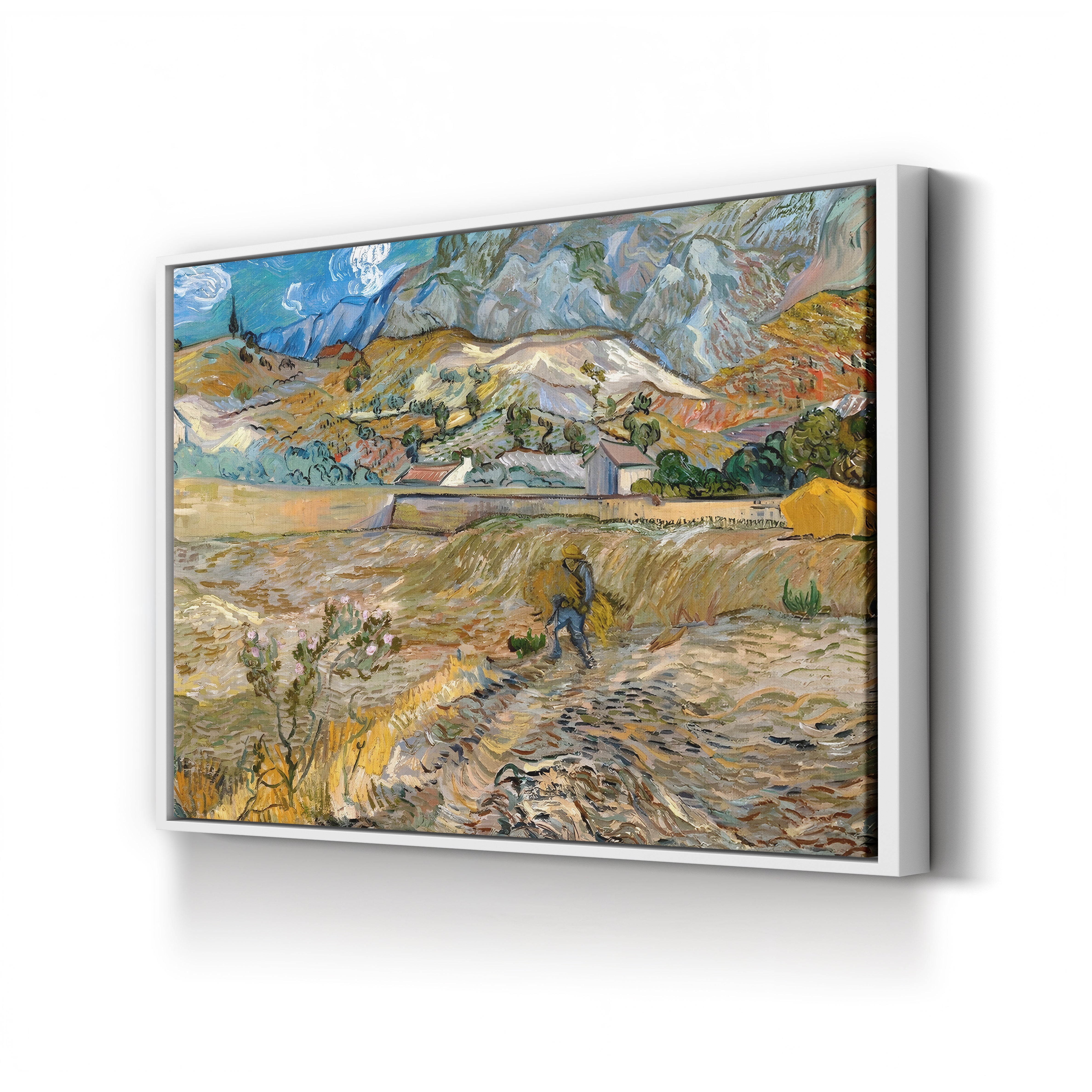 Landscape at Saint-Rémy, 1889 – Vincent van Gogh Wall Art | Post-Impressionist Provençal Canvas Print