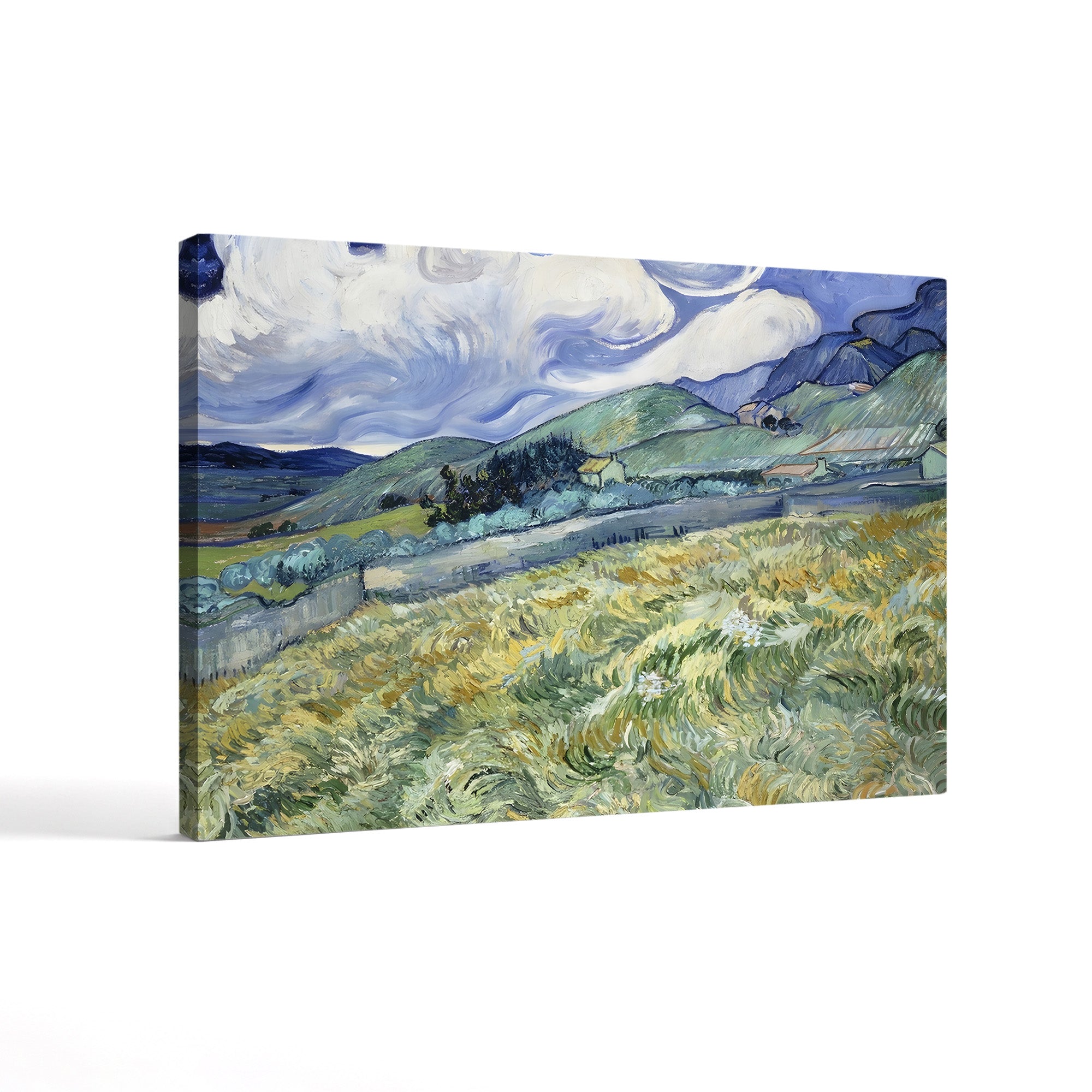 Landscape from Saint-Rémy – Vincent van Gogh Wall Art | Post-Impressionist Provençal Canvas Print